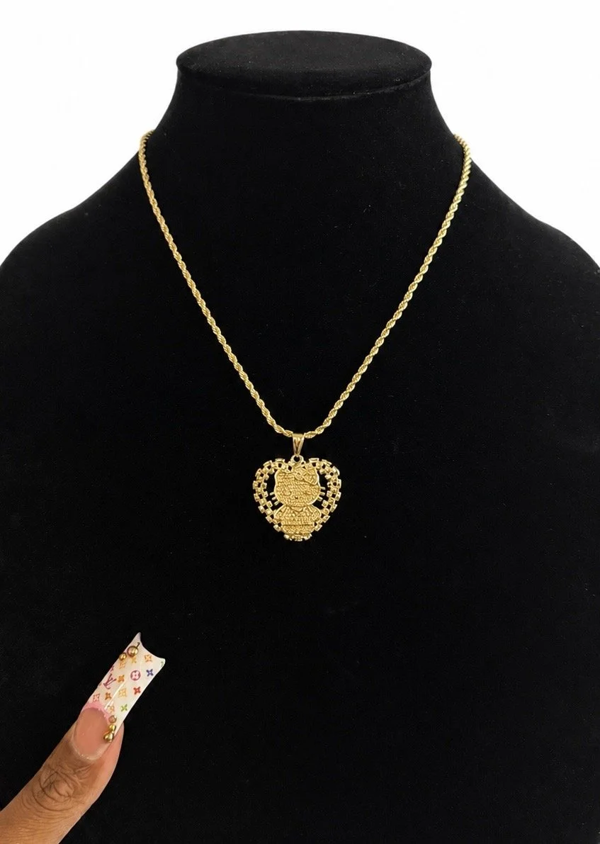 HK  FULL BODY HEART NECKLACE