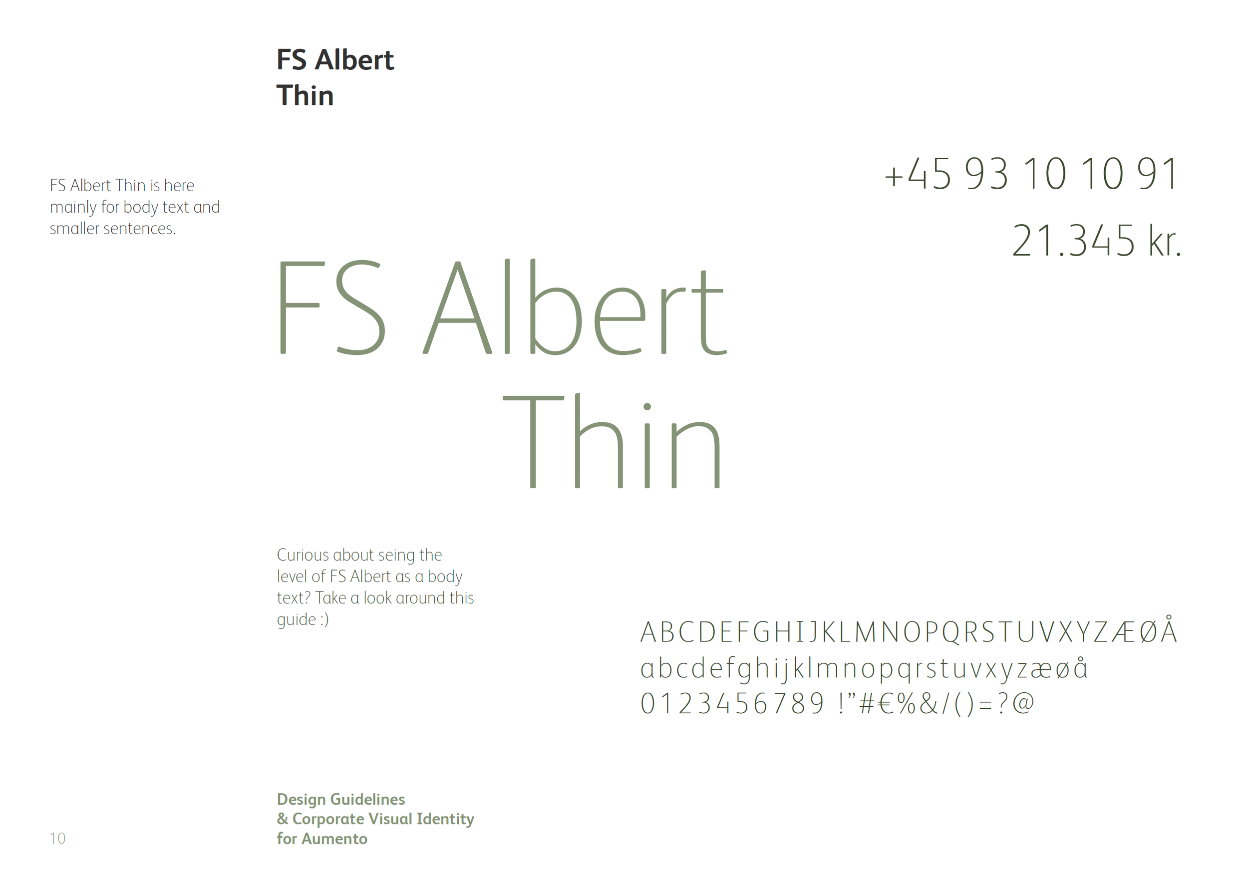 Design af Brand guide - fonte