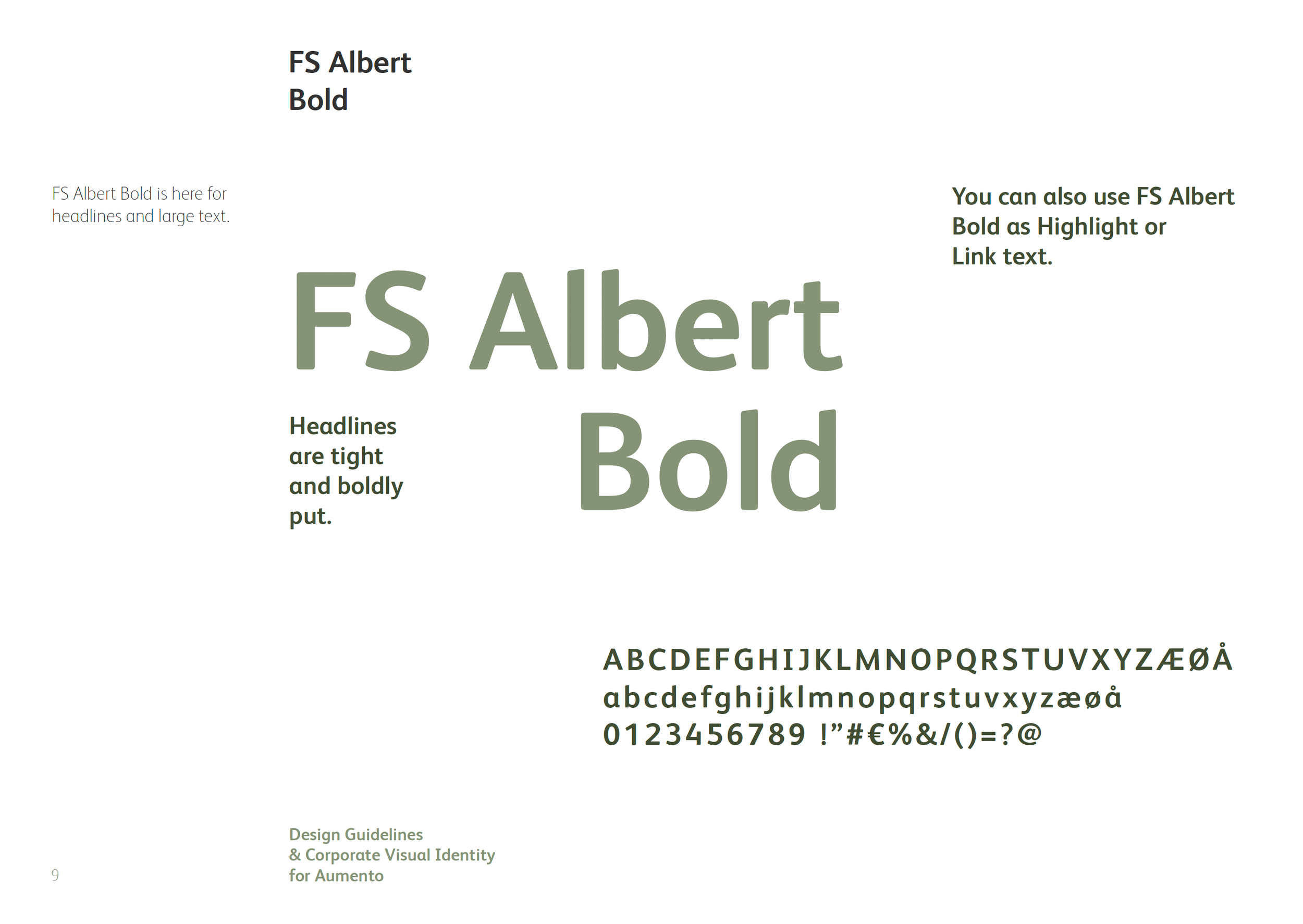 Design af Brand guide - fonte