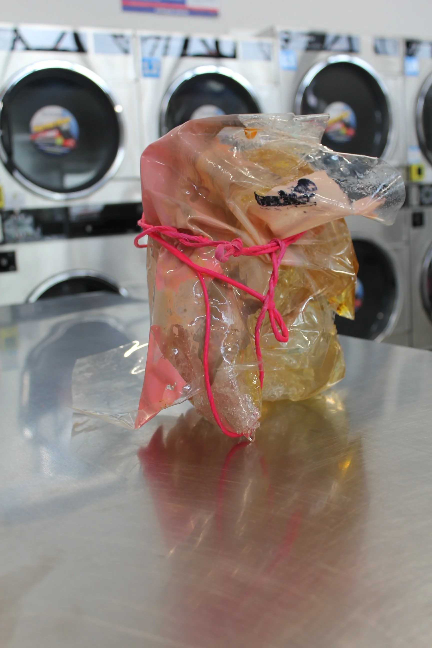 Entangled Colour at large1.
2025.
Bisque fired porcelain, PVC, Resin, acrylic, pigment, baling twine, silicone rubber.