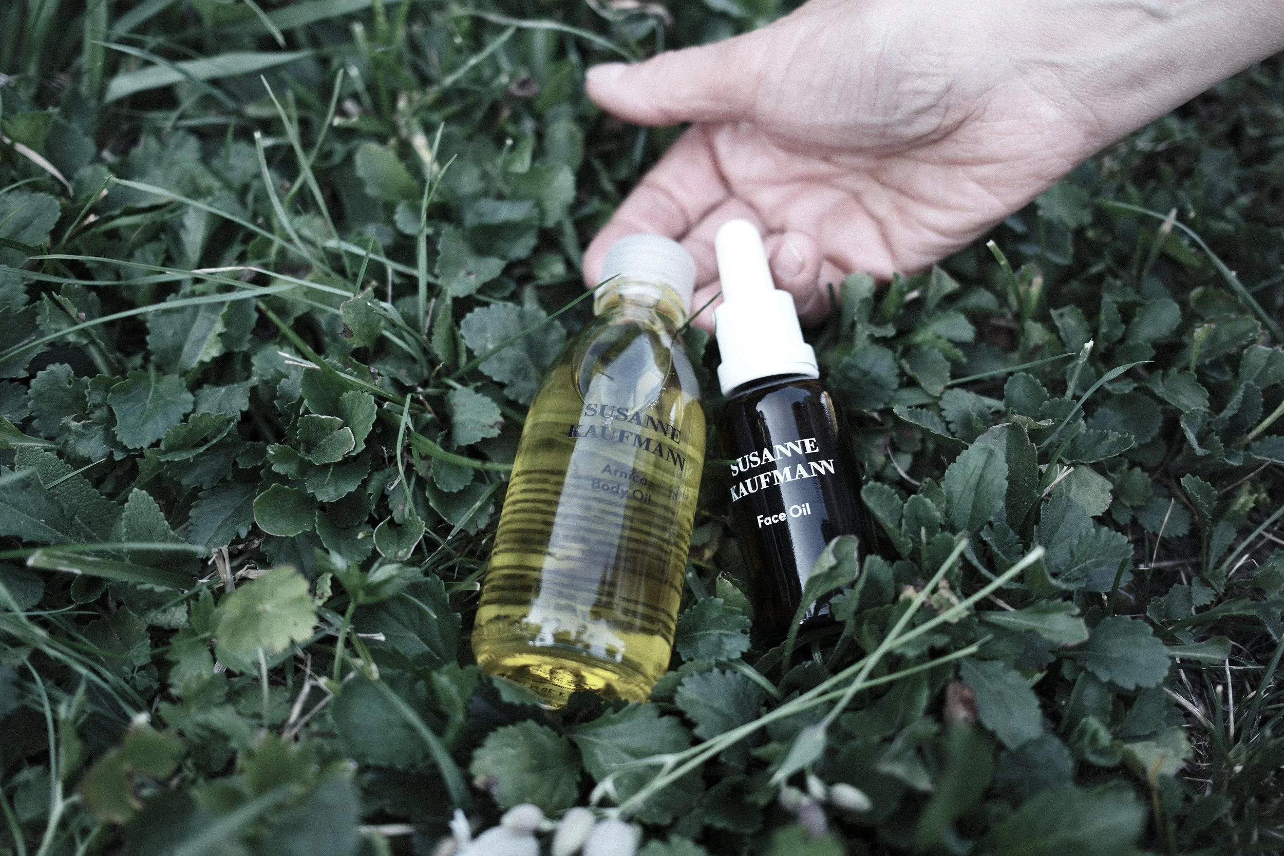 Susanne Kaufmann Alpine skincare products at Haus Mannenberg, part of a thoughtful wellbeing experience in the Bernese Oberland near Gstaad.