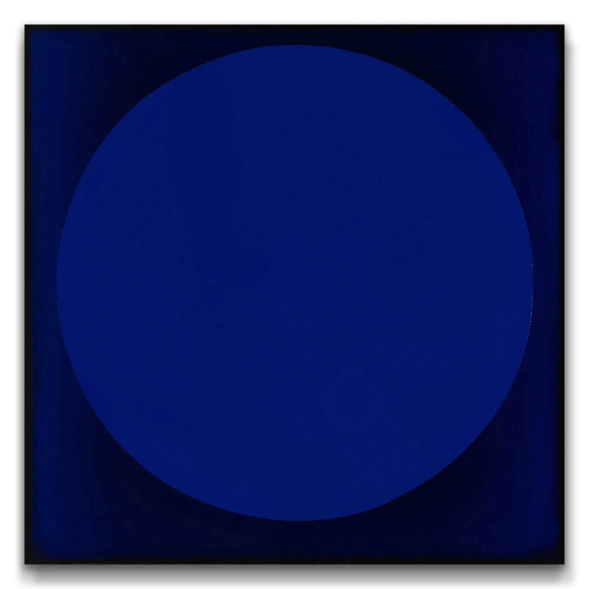 Kyanos II / Acrylic and oil on semi-opaque cast acrylic / 500 x 500 x 40mm