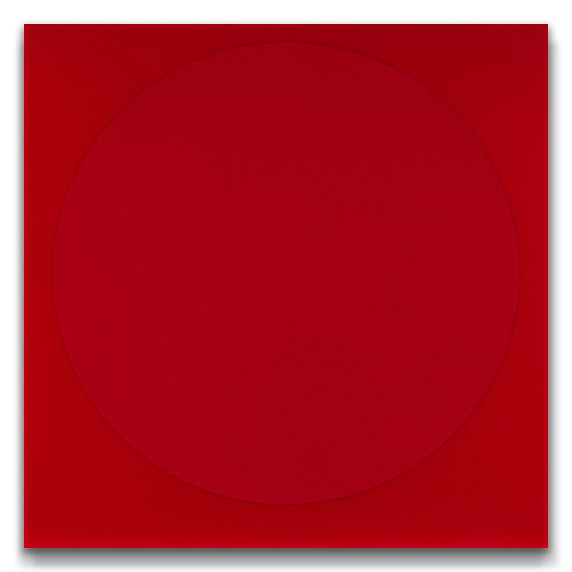 Azor / Acrylic and oil on opaque cast acrylic / 500 x 500 x 40mm