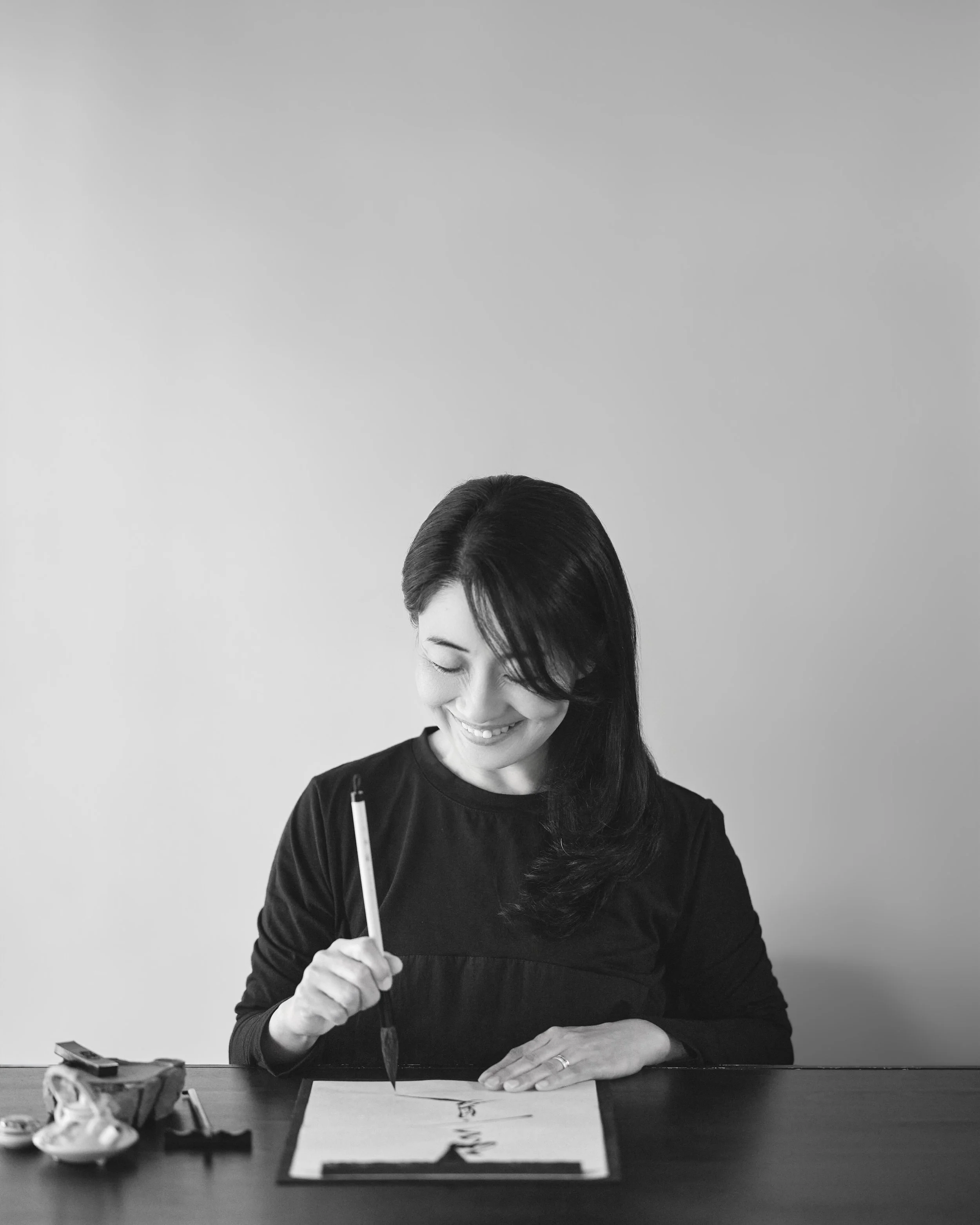 書道教室ふたばの間主宰、小林雨泉のプロフィール写真