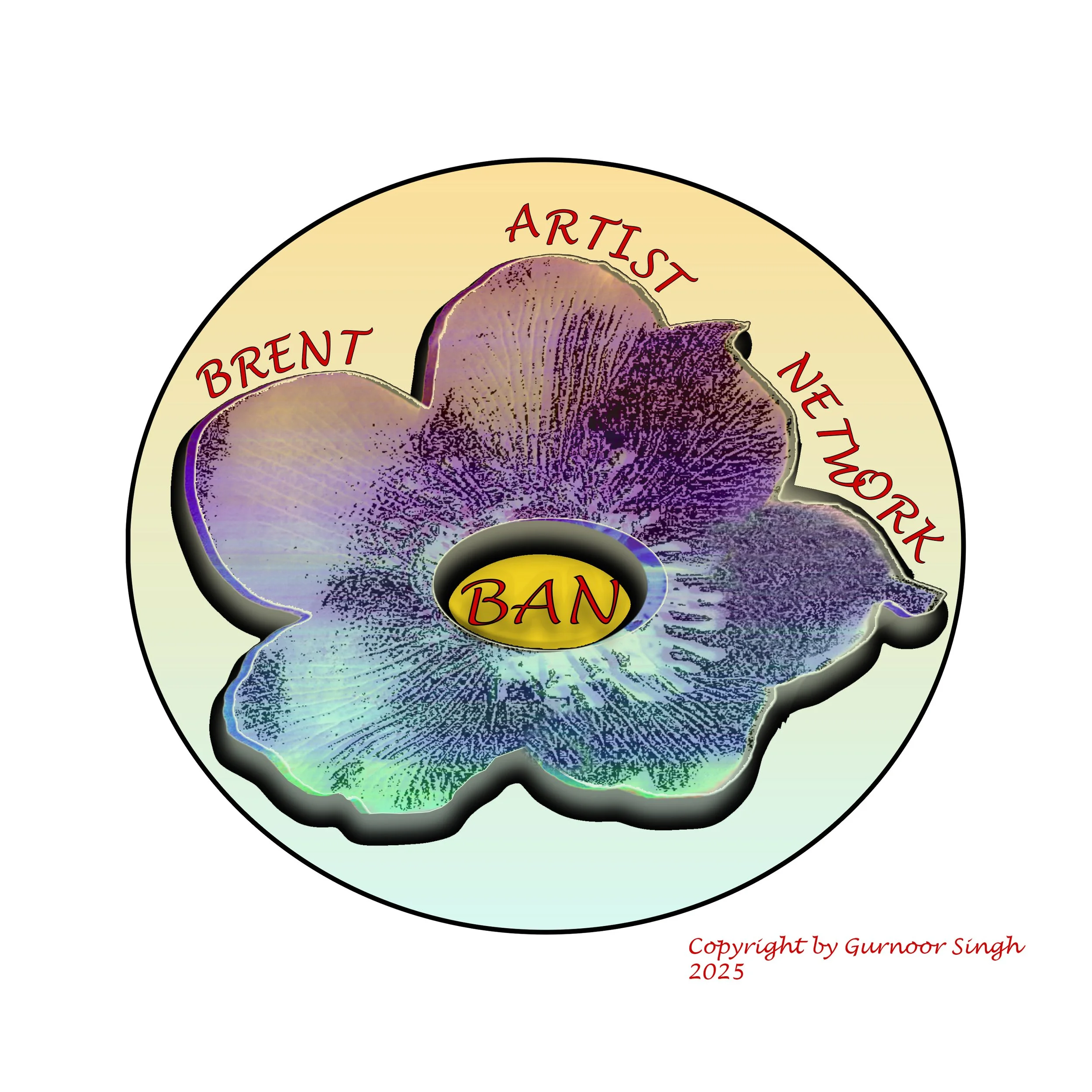 Logo for the Brent Artist Network