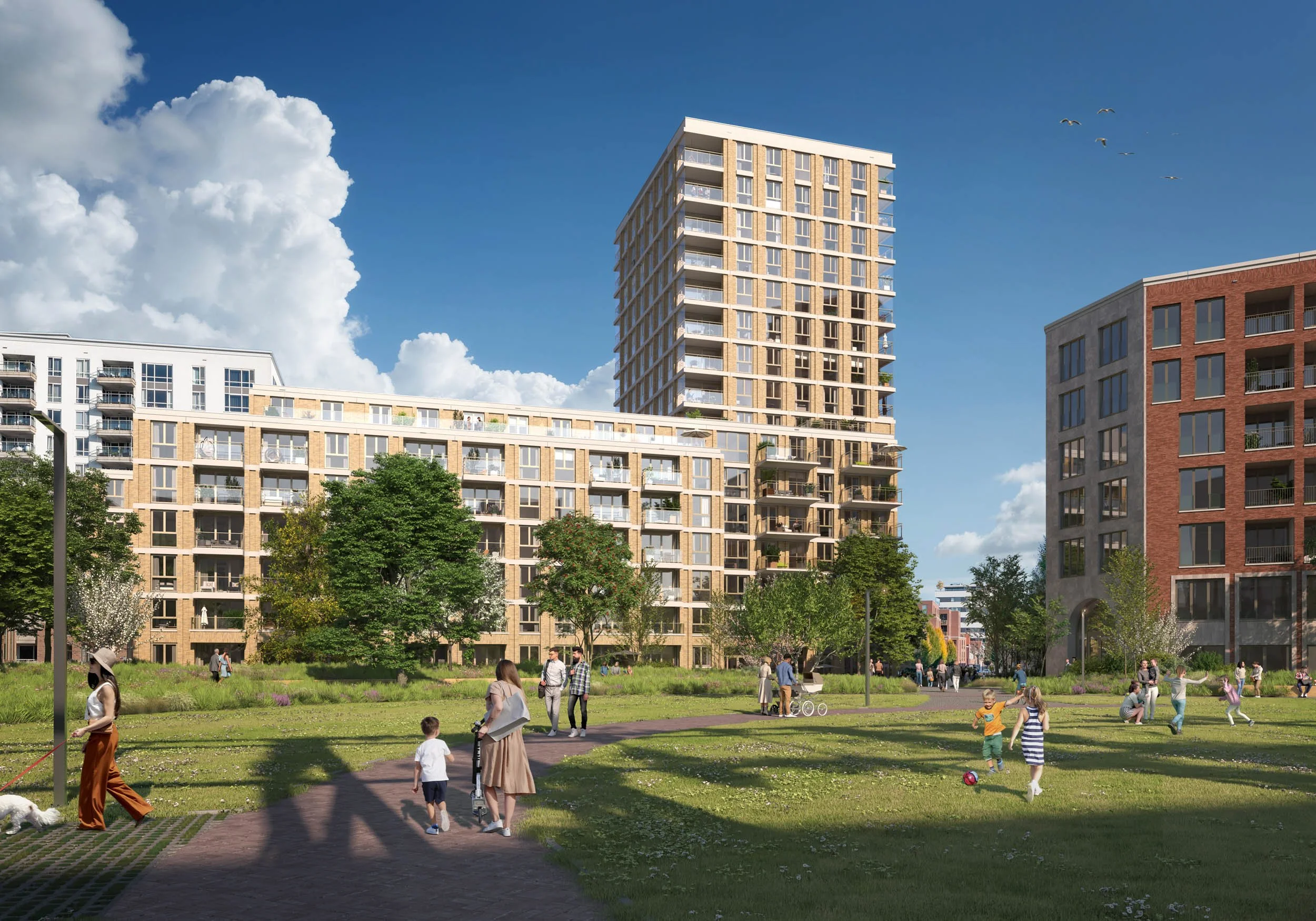 [Koningswei] [Tilburg] [Ontwikkeling] [Nieuwbouw] [In project] [Woningen & zakelijk] [Centraal WKO Systeem]