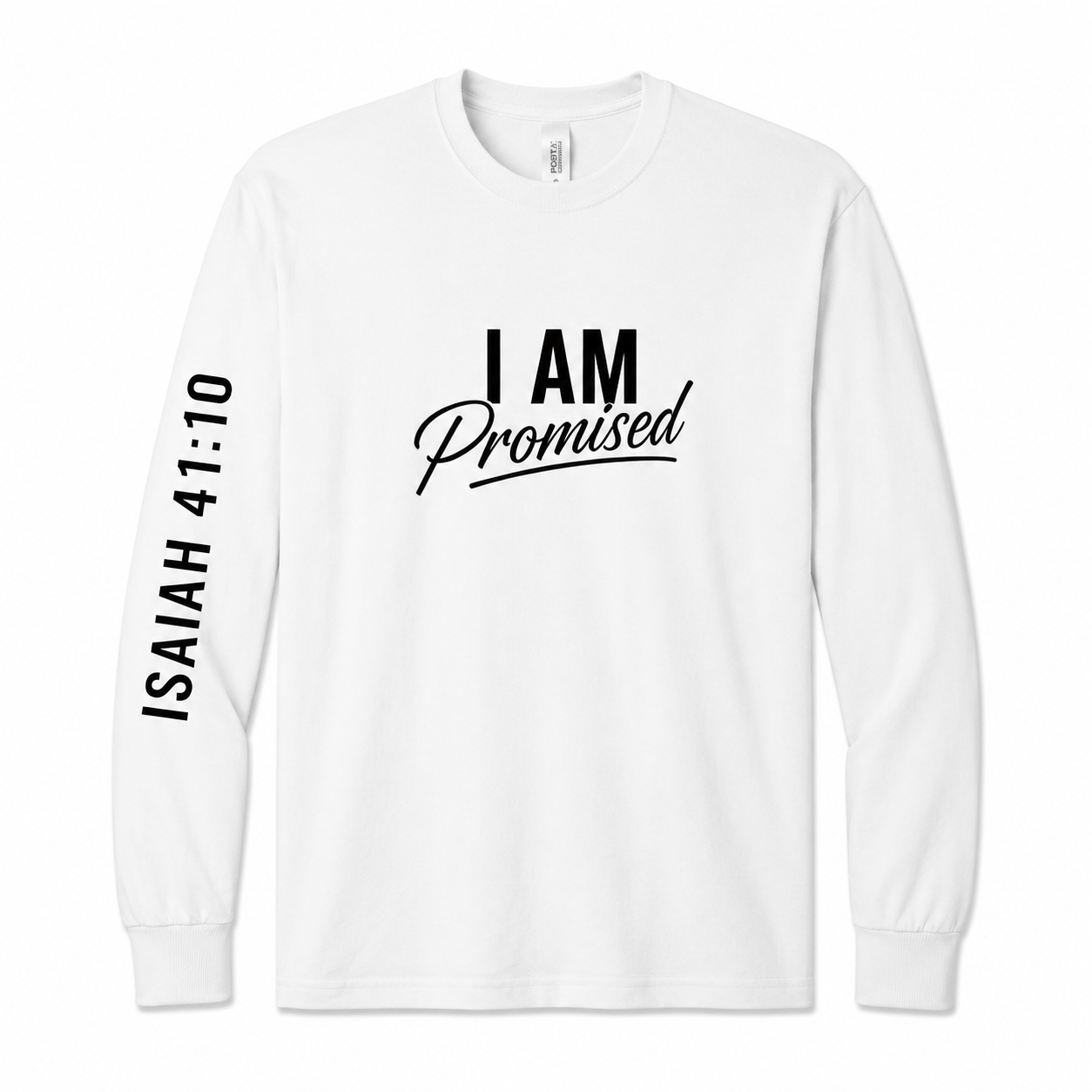 PC61LS - WHITE - I AM PROMISED - FRONT.png