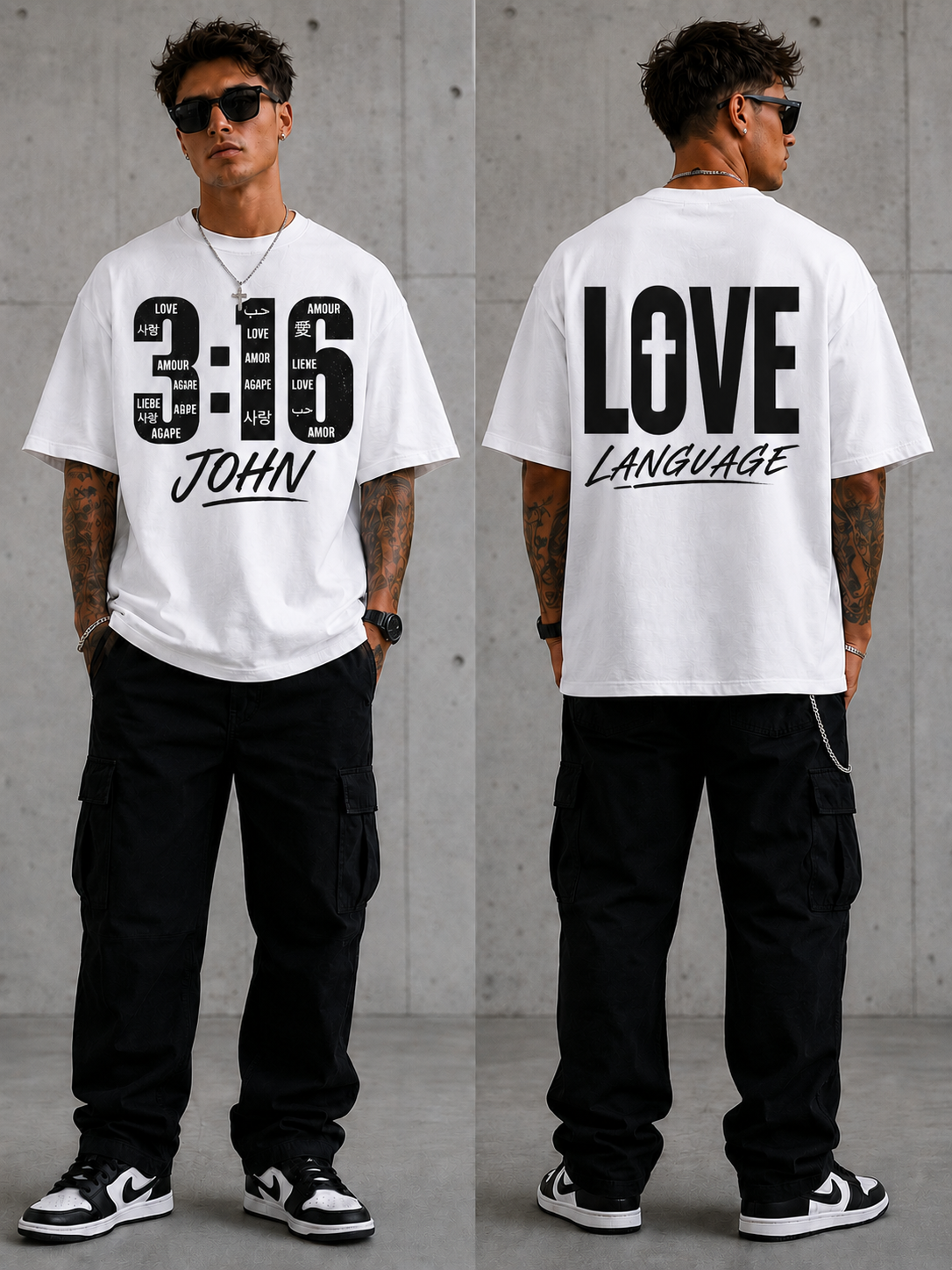 LOVE LANGUAGE Oversized Tee