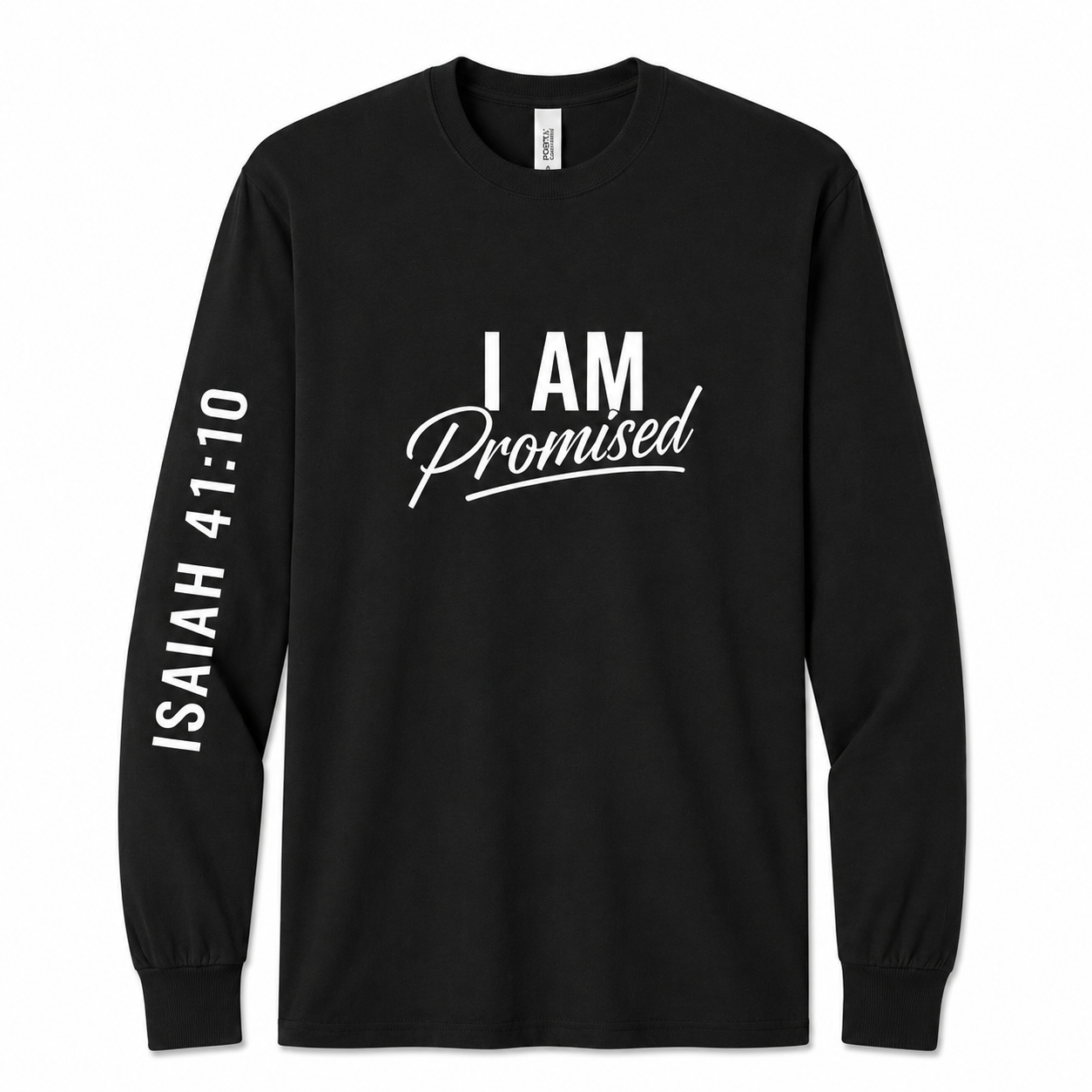 PC61LS - BLACK - I AM PROMISED - FRONT.png