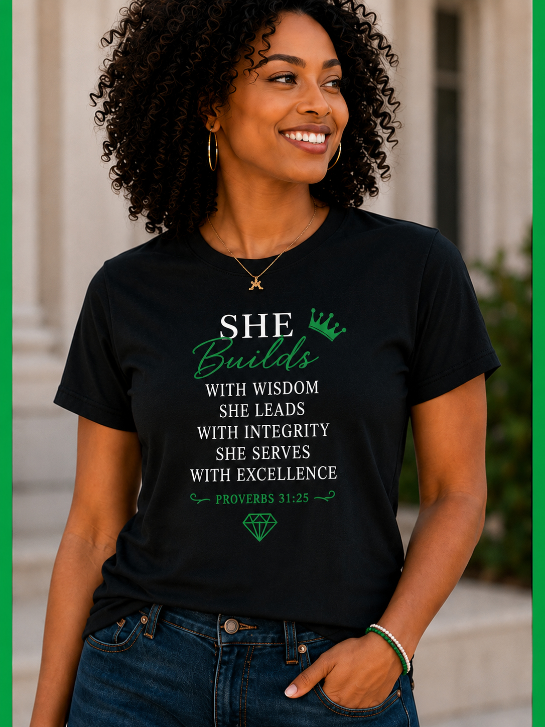 IPL - She Builds with Wisdom Tee