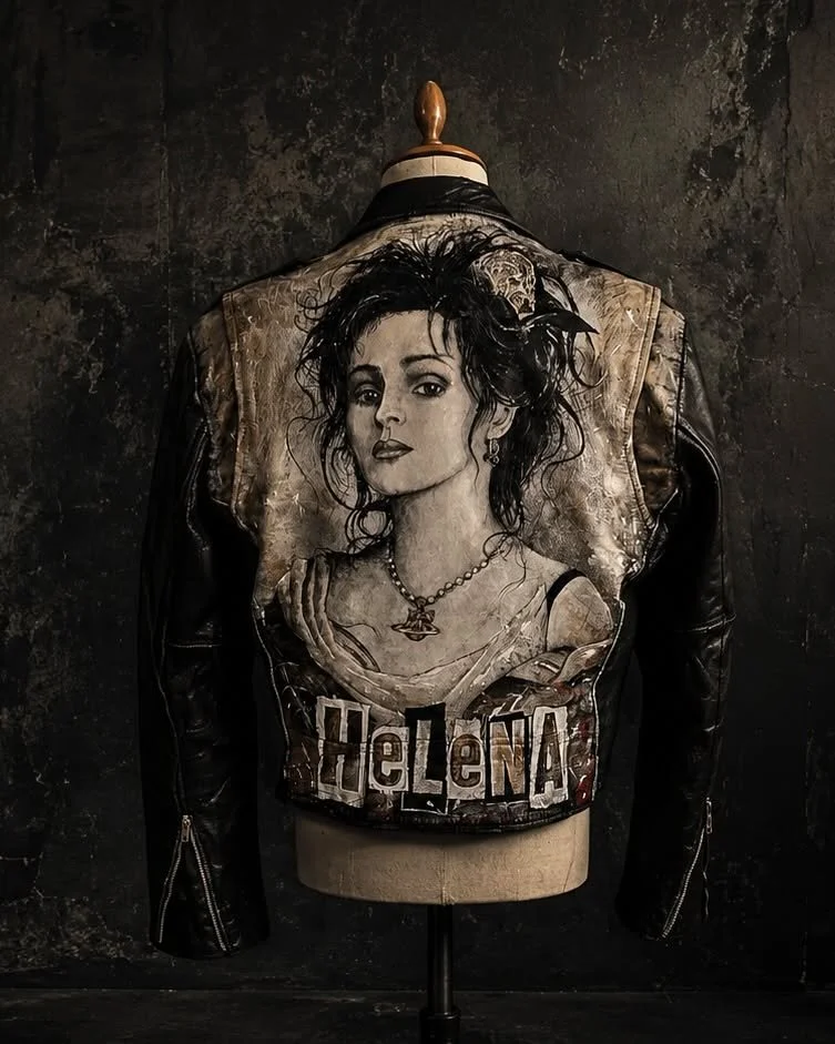Where Rebellion Becomes Art - Now the hunt begins for another vintage leather jacket that's already lived a life of its own&mdash;ready to be transformed into the next portrait.

#exquisitehooligan #vintageleather #helenabonhamcarter #wearableart #sl
