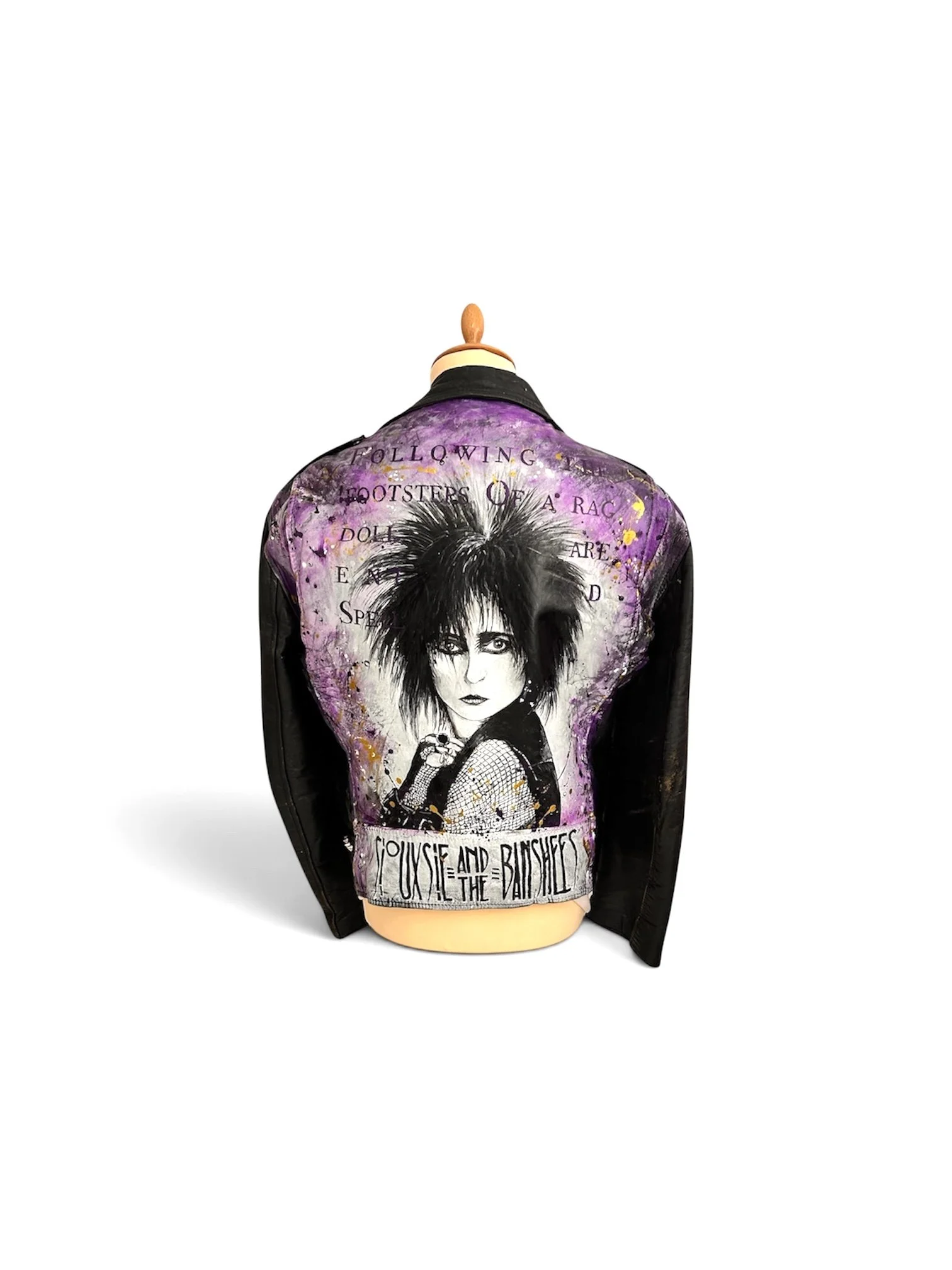 Exquisite Hooligan is an artist turning reclaimed vintage leathers and other salvaged materials into striking contemporary wall art that preserves and amplifies the cultural history behind each piece. "What time tunnel did you come through?" Siouxsie