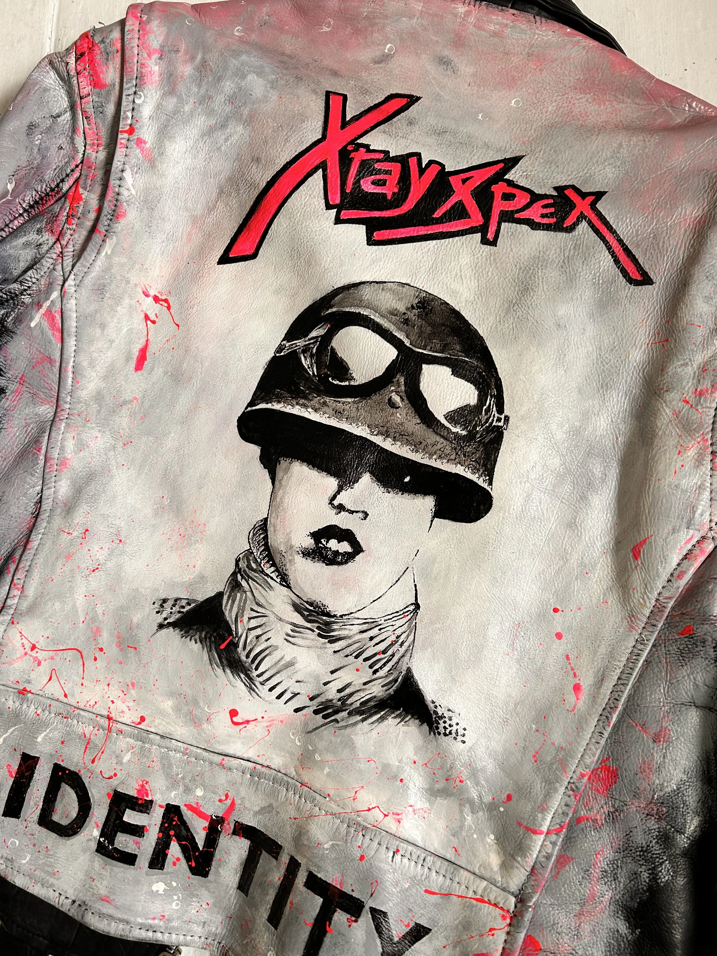 Vintage leather jackets by artist UK Exquisite Hooligan 