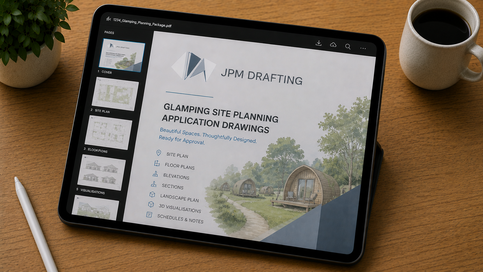 Glamping Drawing Pack