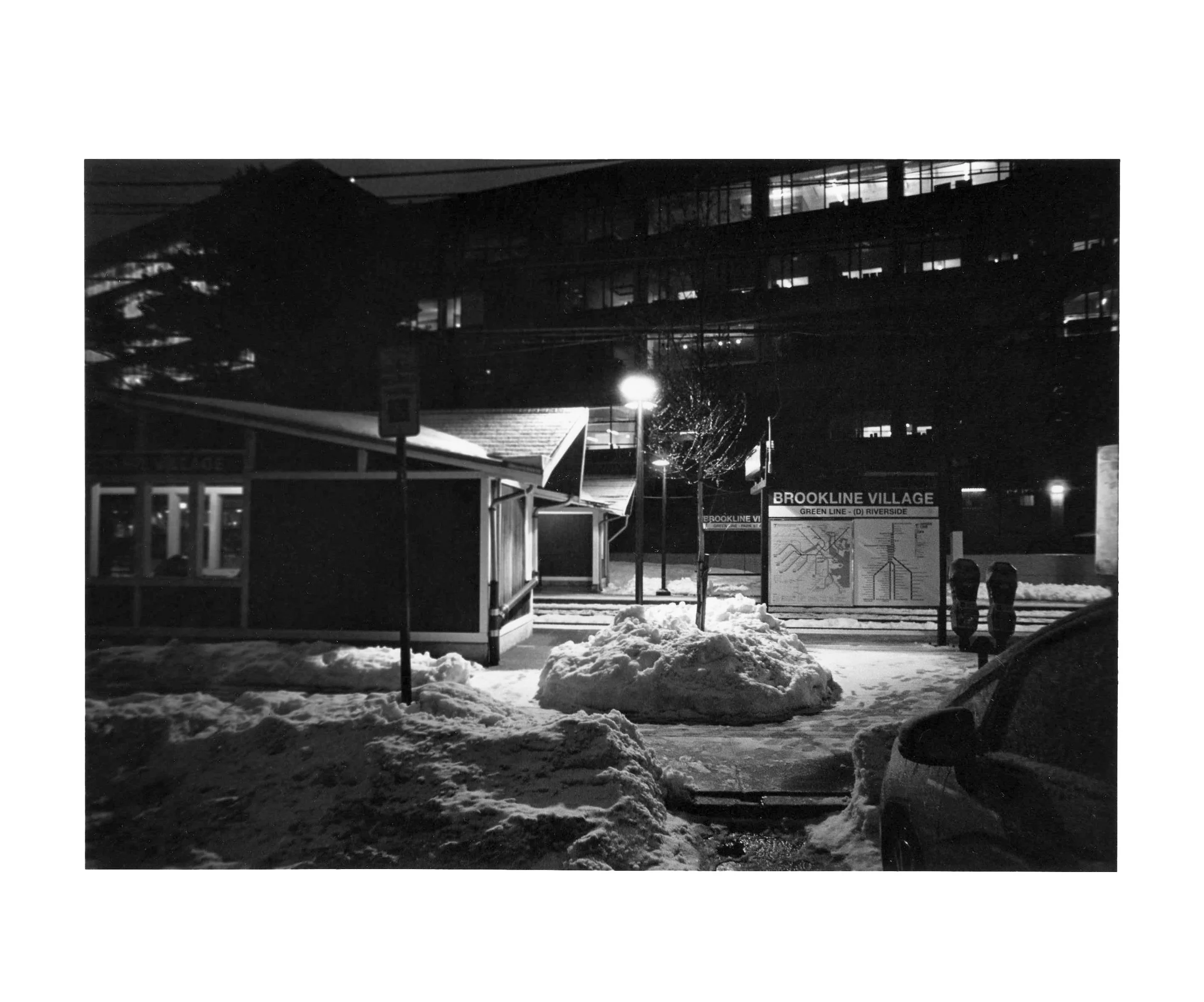 Black-and-white 35mm film gelatin silver print, 8 × 10 in, 2026
