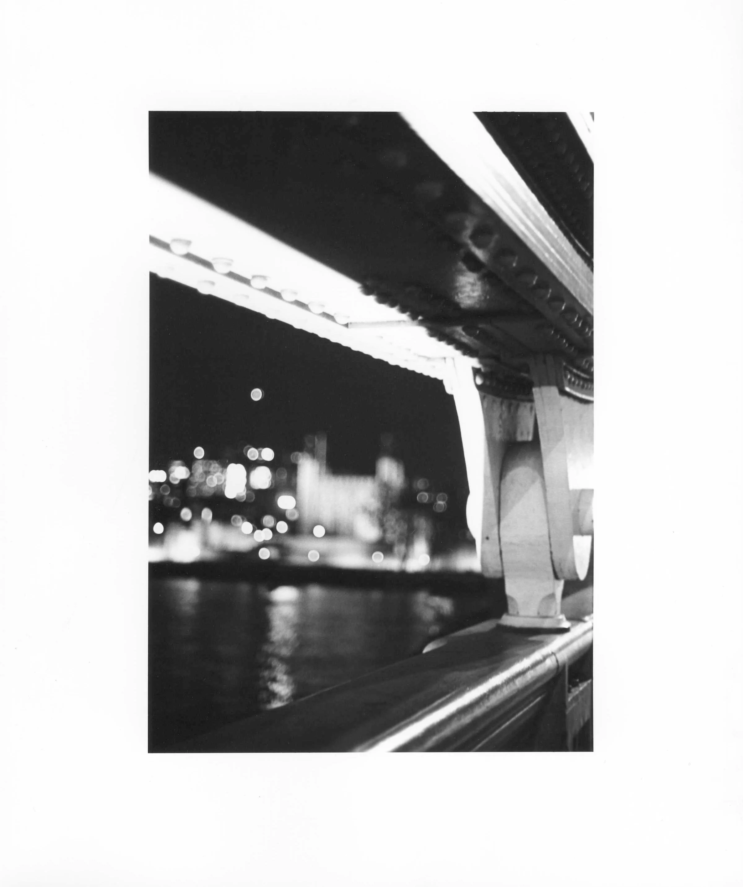 Black-and-white 35mm film gelatin silver print, 8 × 10 in, 2026
