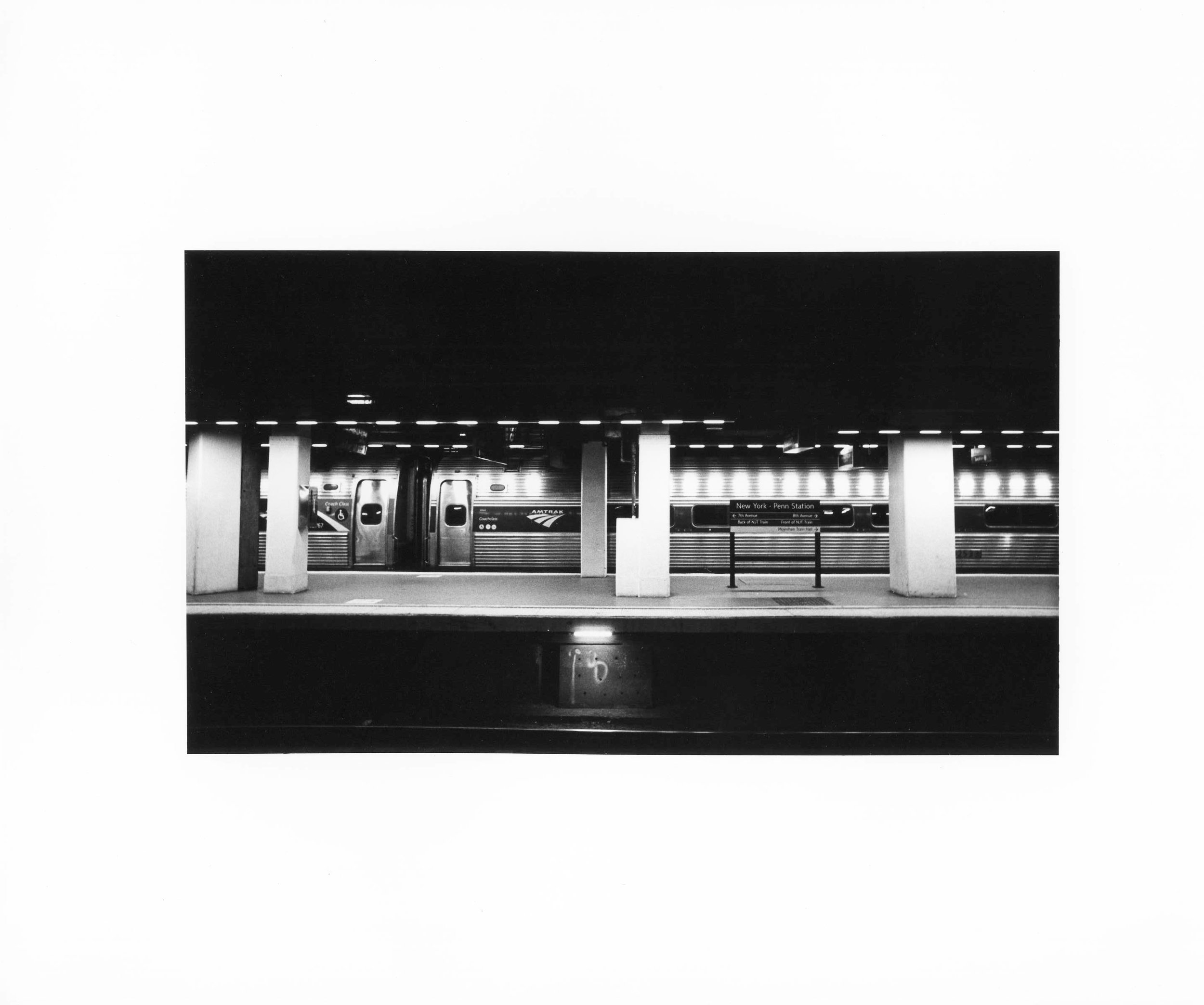 Black-and-white 35mm film gelatin silver print, 8 × 10 in, 2026