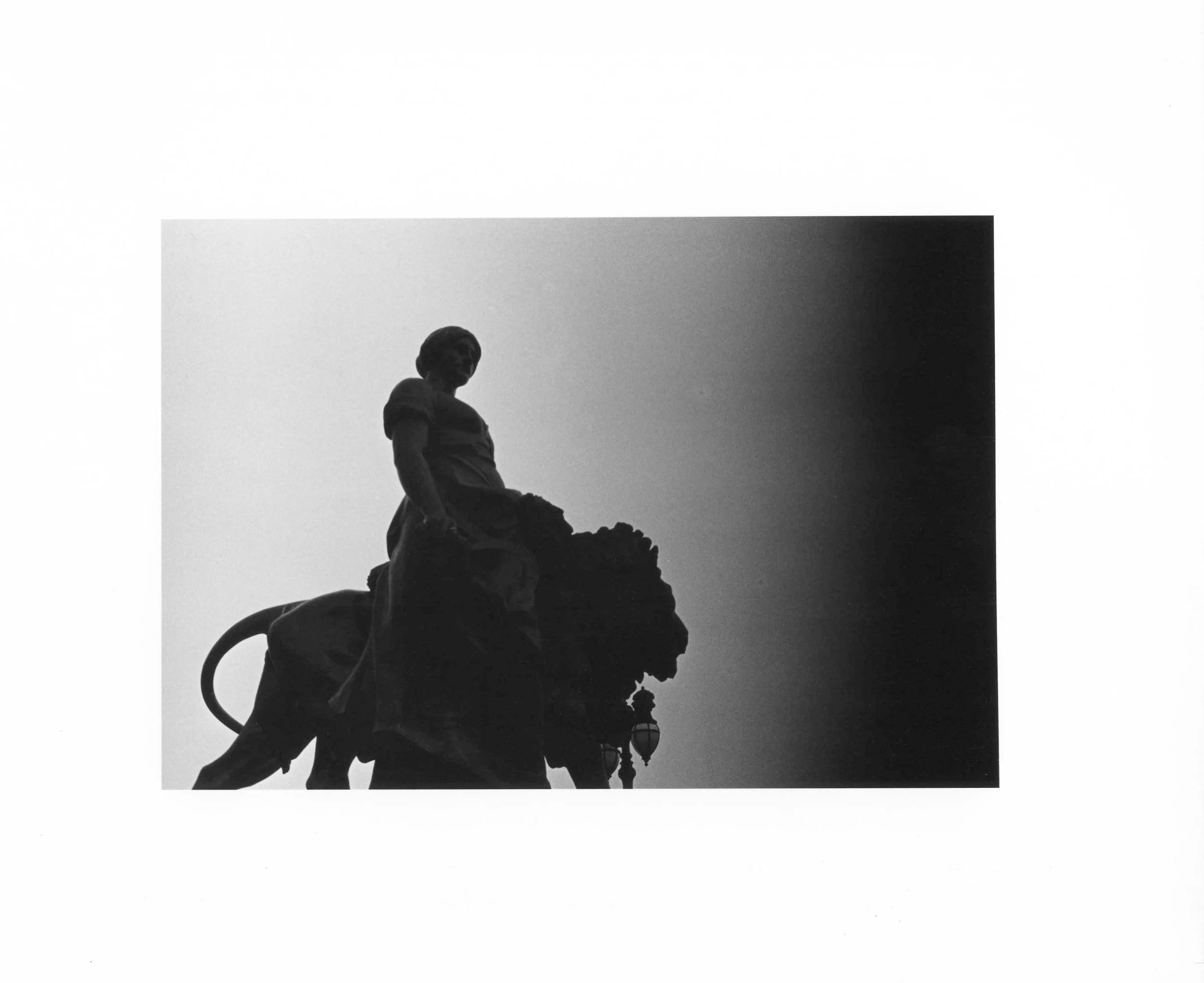 Black-and-white 35mm film gelatin silver print, 8 × 10 in, 2026