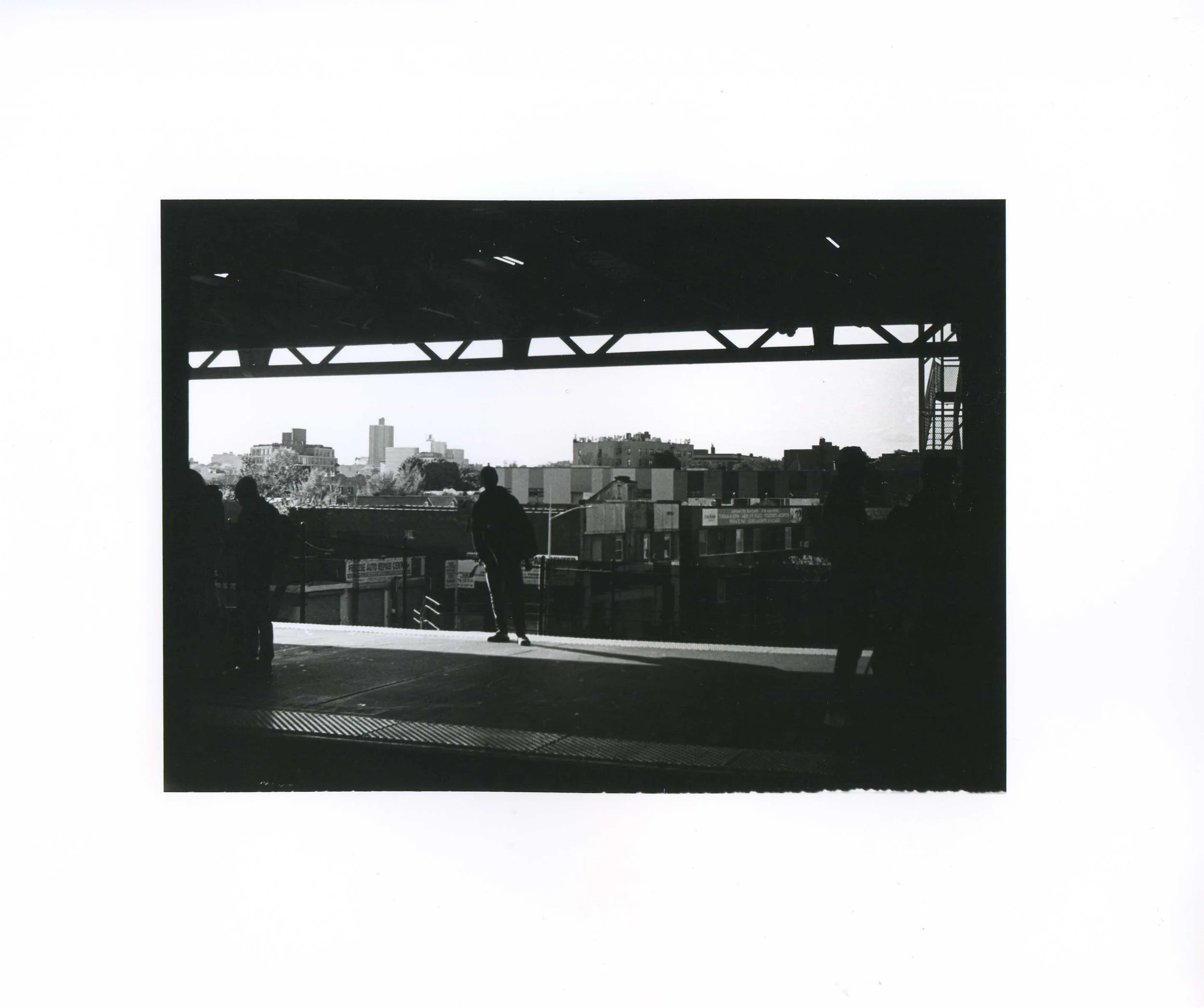 Black-and-white 35mm film gelatin silver print, 8 × 10 in, 2026