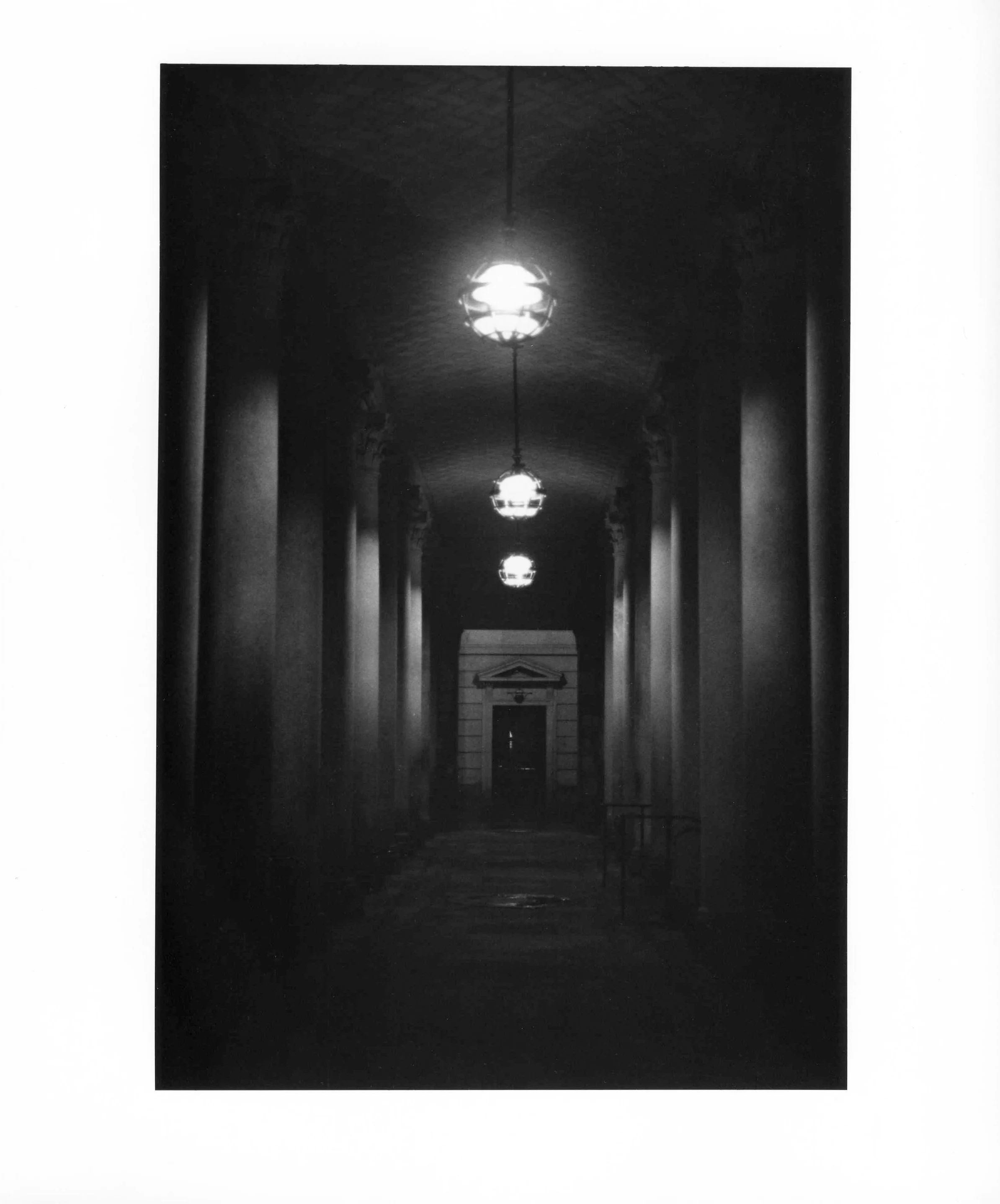 Black-and-white 35mm film gelatin silver print, 8 × 10 in, 2026