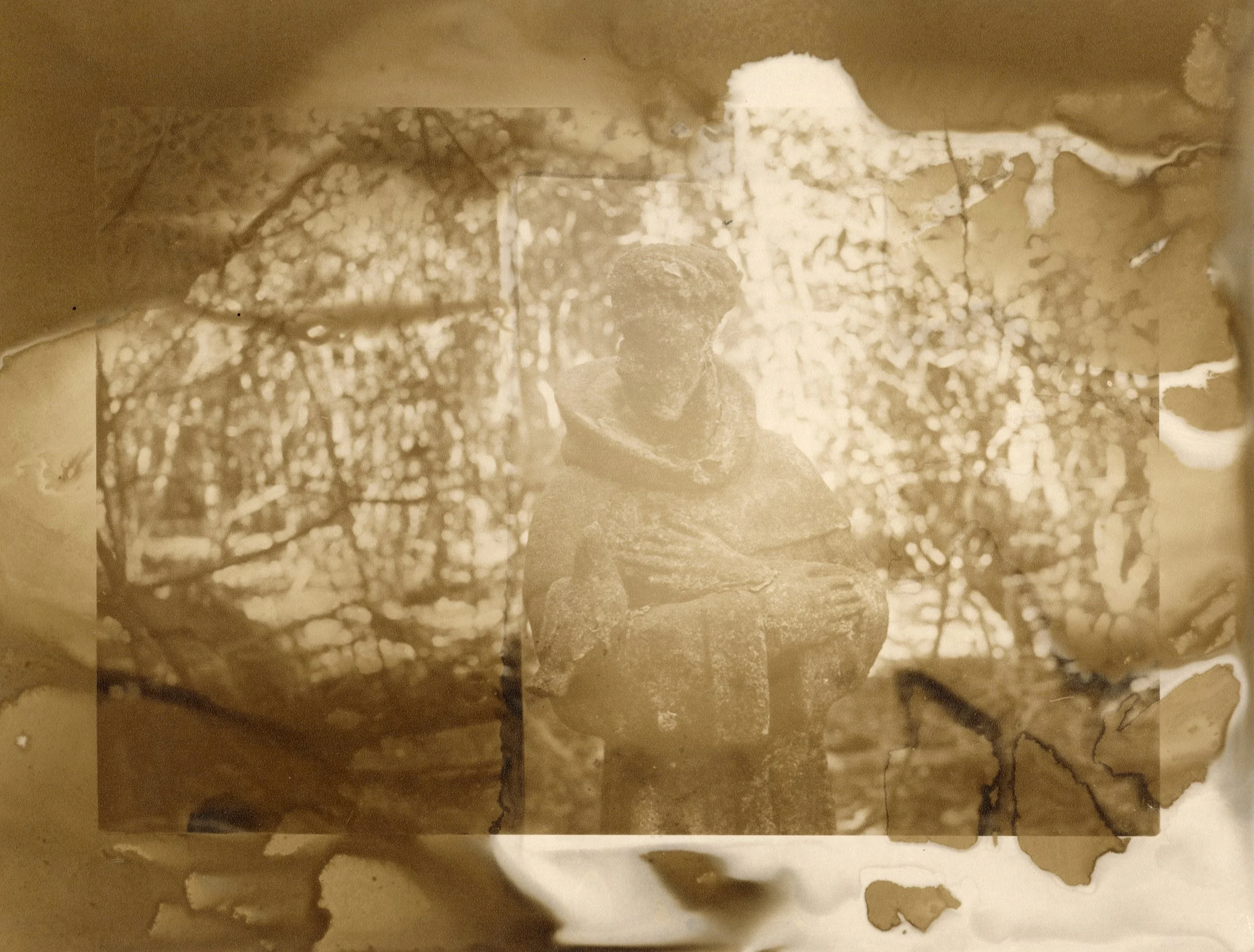 St. Francis, 2020. Toned, pseudosolarized gelatin-silver print