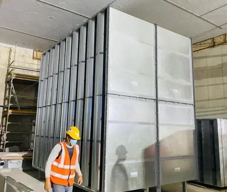 Large format splitter silencer