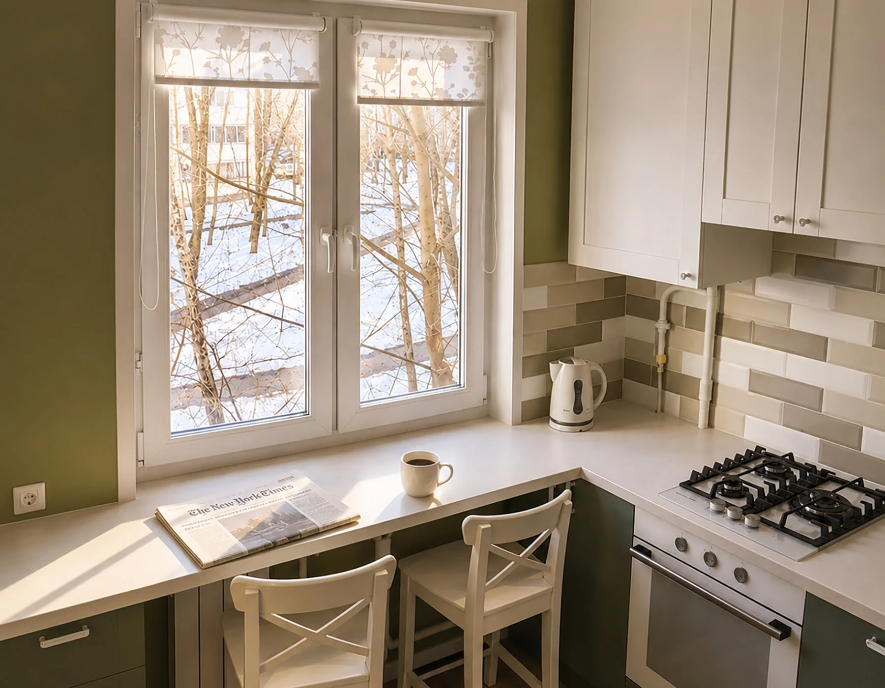Completed small kitchen interior design project — Interior Design Muuran Tampere