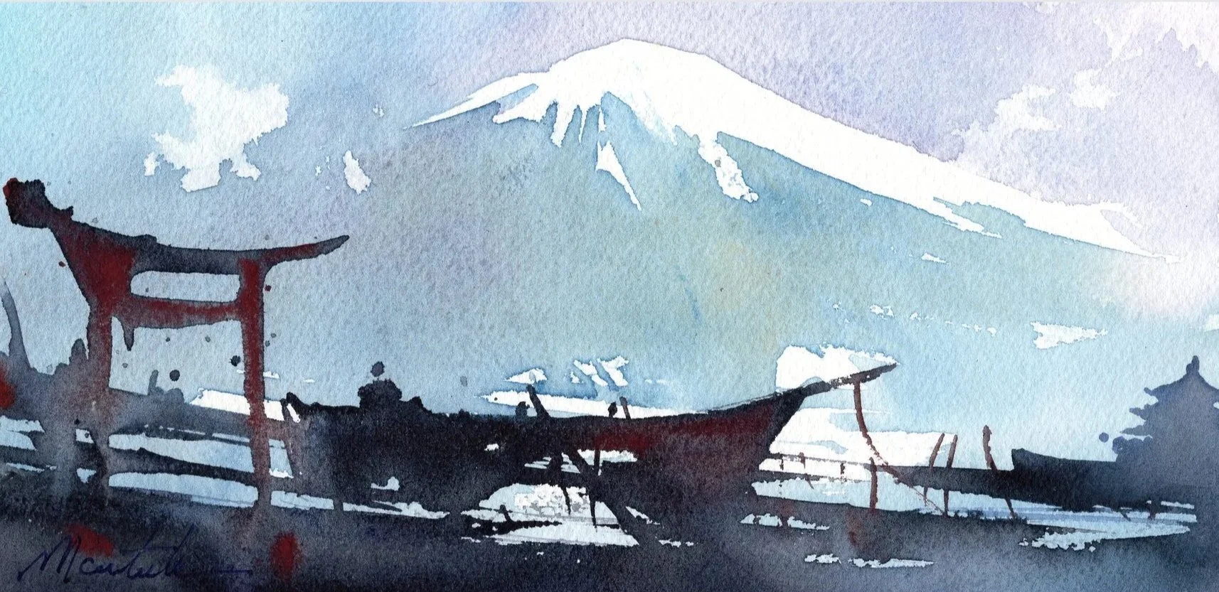 J004-Fuji.Impro - Aquarelles
