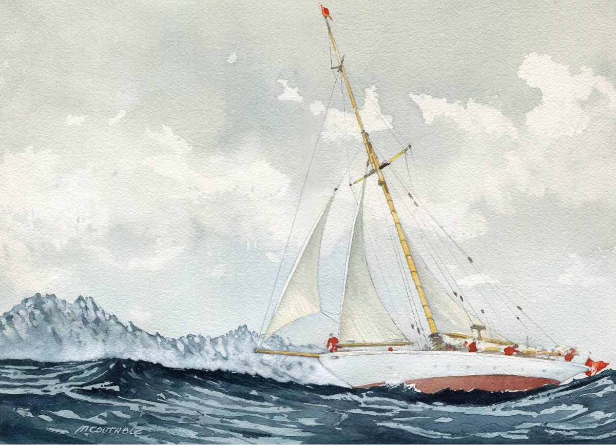 " Mettre les voiles  "  ( Passer le Cap )

Aquarelle sur papier Arches 300g.
Format 26 *36 cm - Avec PP 40 *50 cm.

Oeuvre Originale & Unique
VENDUE
