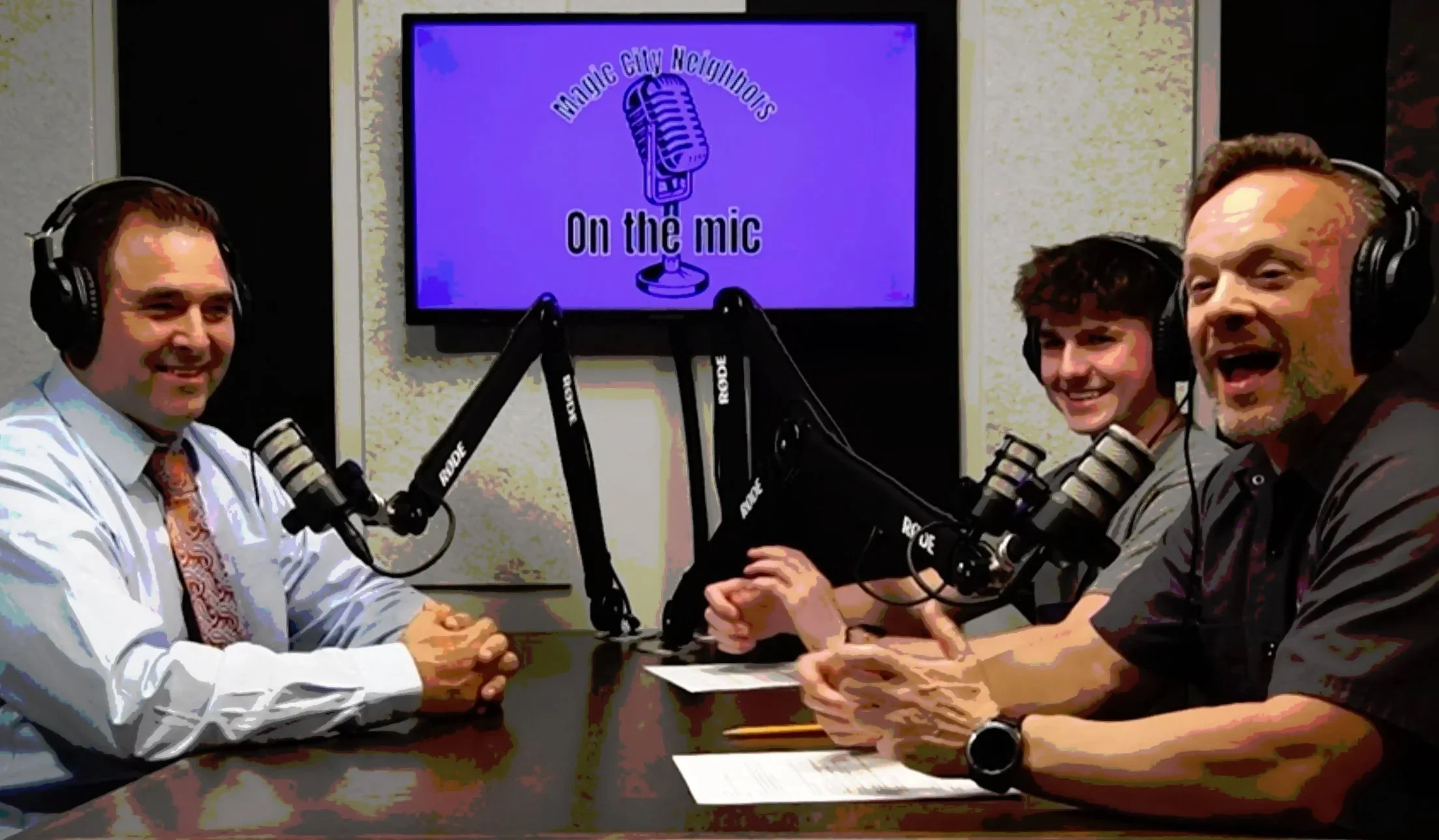 Mayor Bill judge enjoys some candid moments during a podcast with co-host Jack Hornack in 2023, as well as a tremendous amount of information about the city and all the progress underway under his steady leadership.
