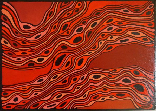 Globules.
Huile sur toile 73 x 50 cm. 
2015