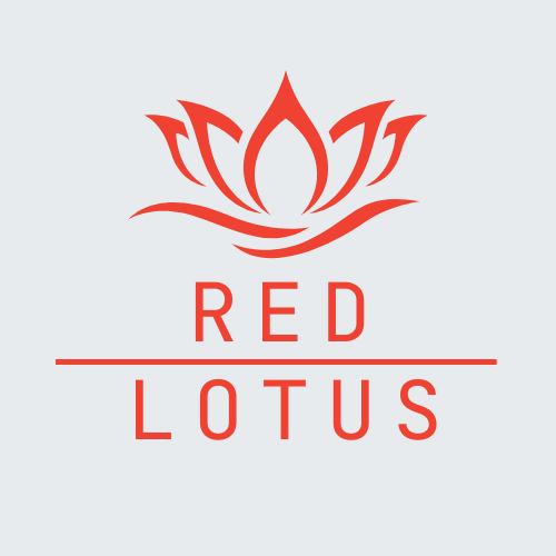 Red stylized lotus flower logo with the text "Red Lotus" beneath it.
