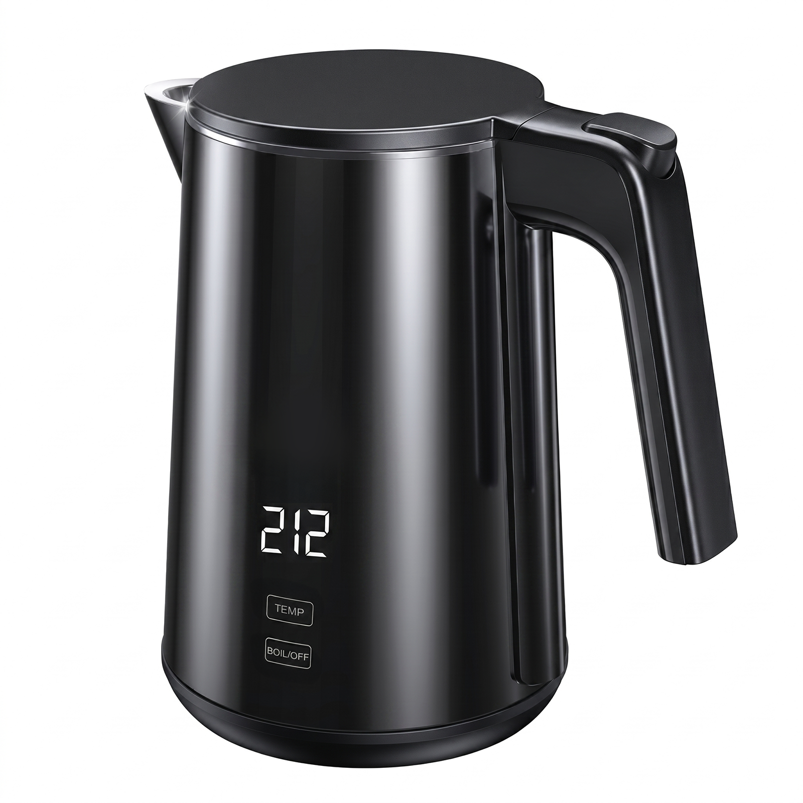 Electric Kettle with Digital Display & Temperature Control, 1.0L Stainless Steel Water Boiler, 1200W Fast Boiling, 4H Keep Warm, BPA-Free Auto Shut-Off, Tea Coffee Kettle for Home Office 120V