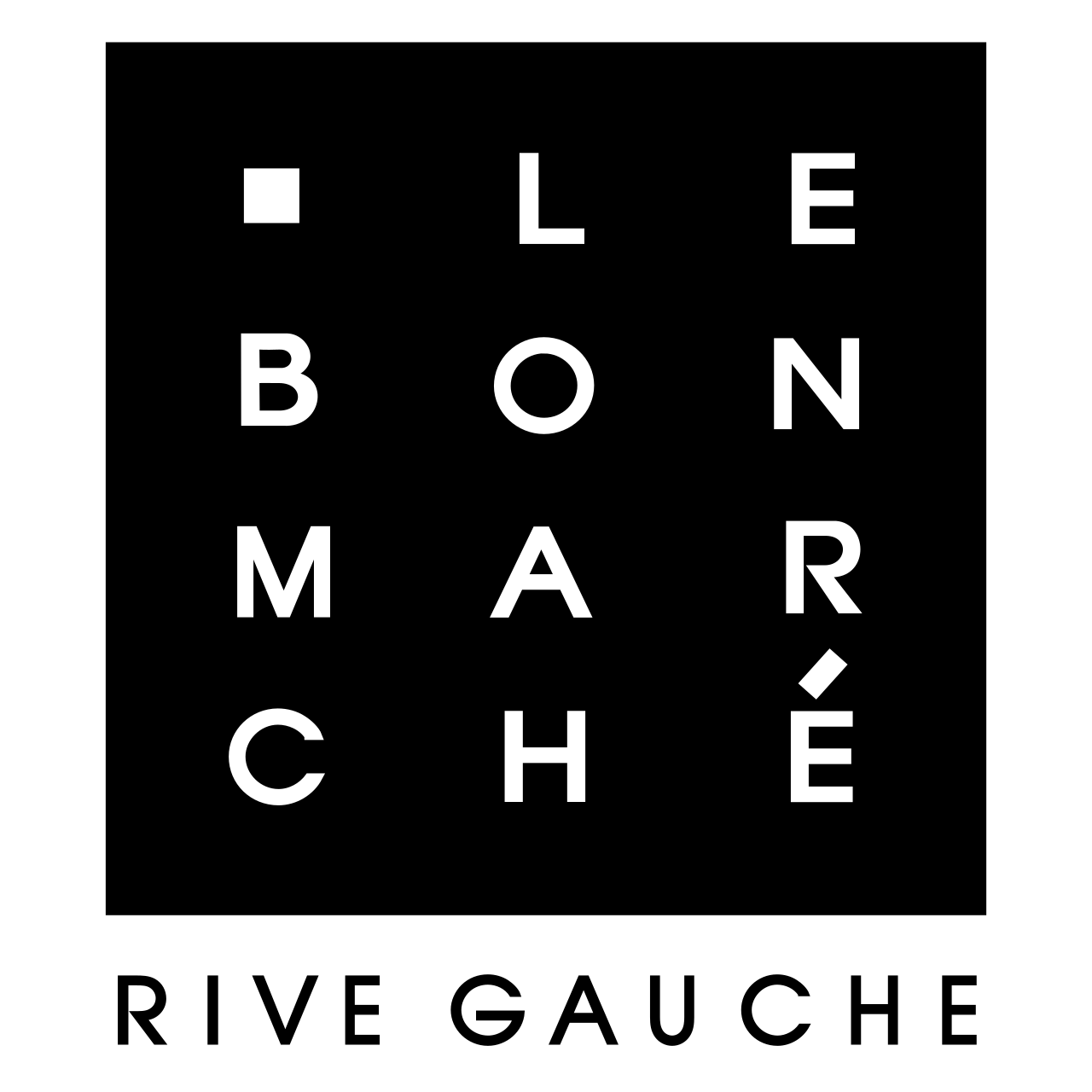 Black background with white text that reads, 'I' in the top left, 'LOVE' across the top, and a crossword-style word puzzle with words 'CAMP,' 'BEACH,' and 'MARINE' interconnected.