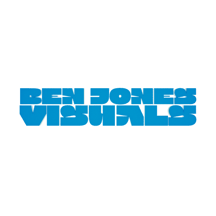 Text in blue: "BEN JONES VISUALS"