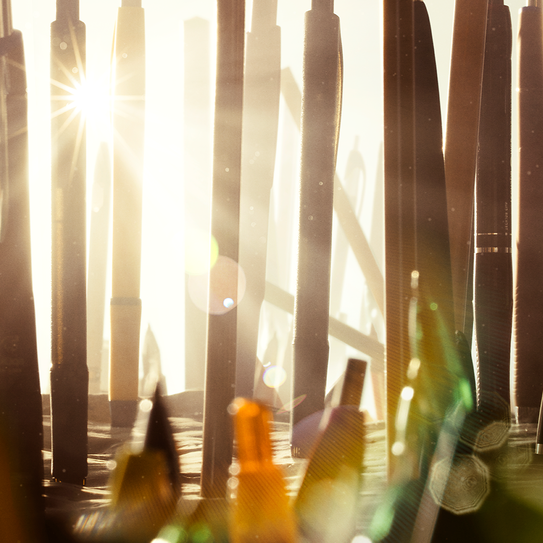 A forest of pens
