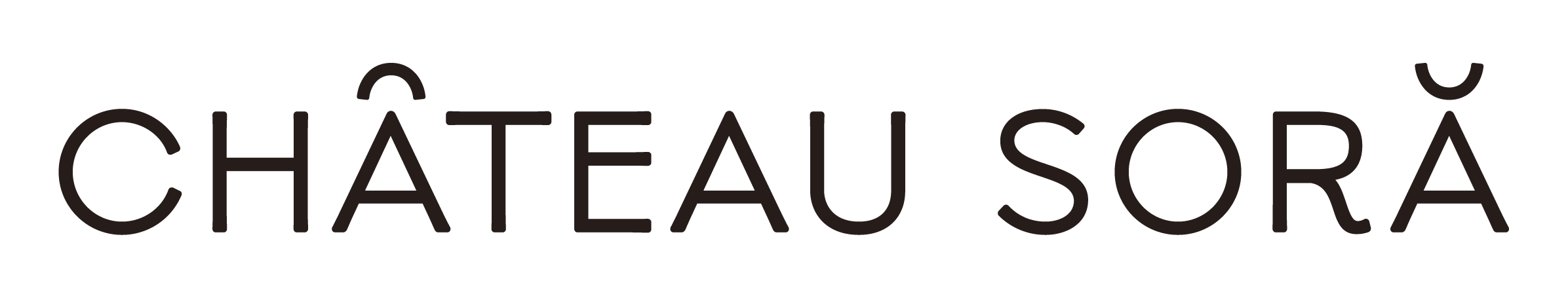 Logo du Château Sora avec le nom écrit en lettres majuscules et un épi de blé stylisé au-dessus.