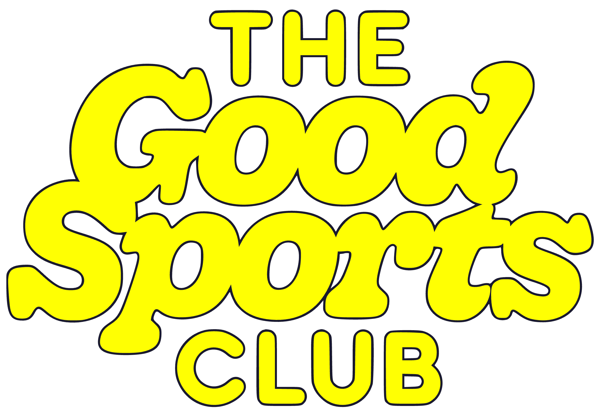 A logo with yellow text reading 'The Good Sports Club'