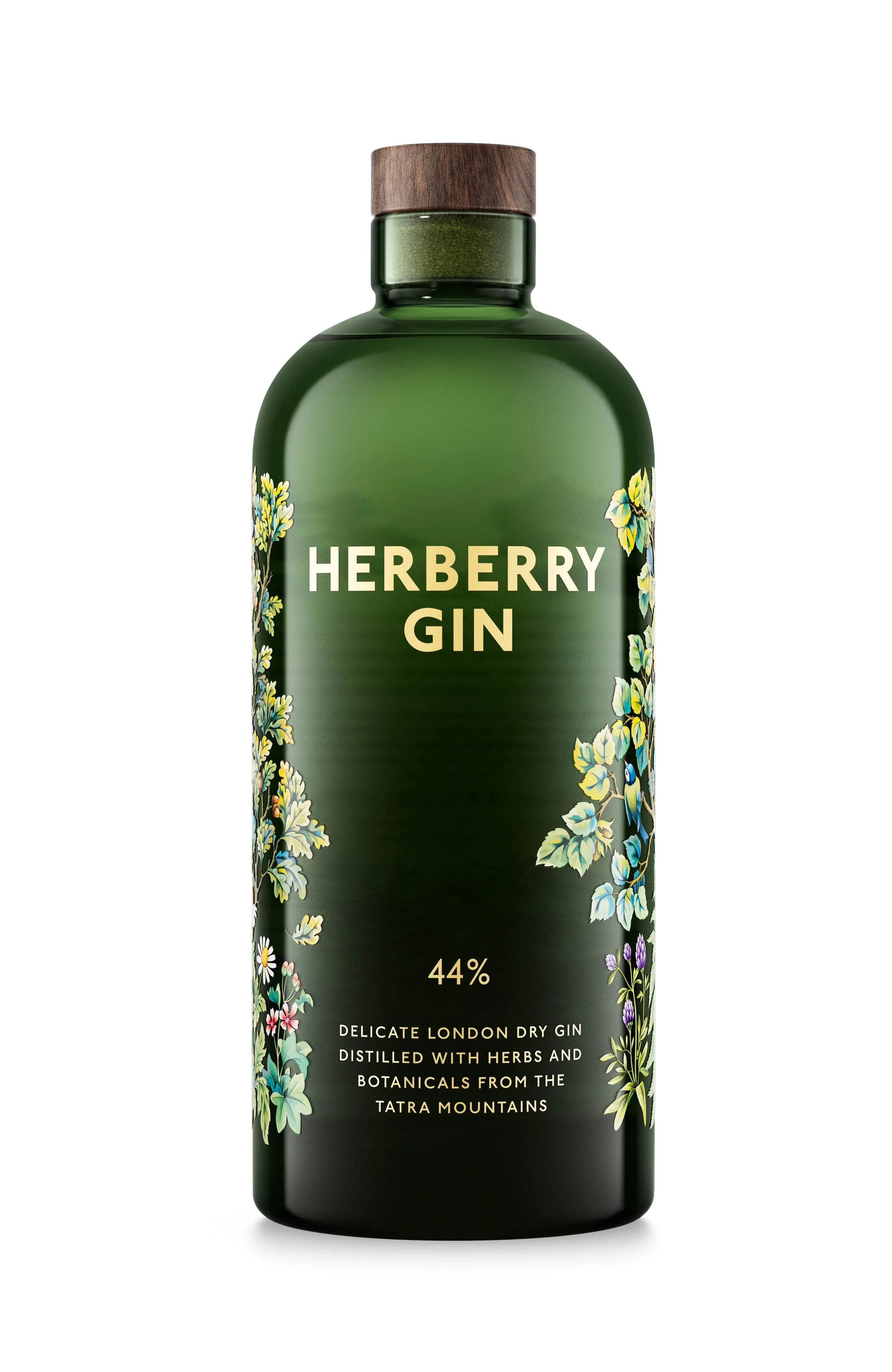Herberry Original bottle packaging design by Brian Males Studio on white background