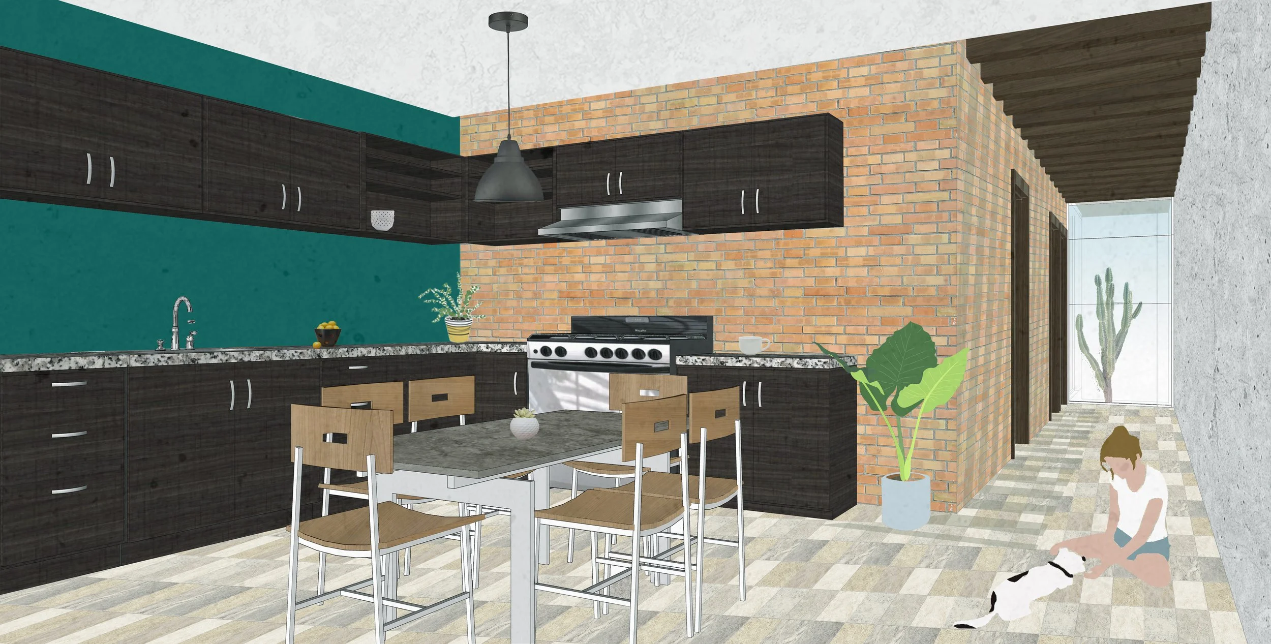 Sketch cocina.
