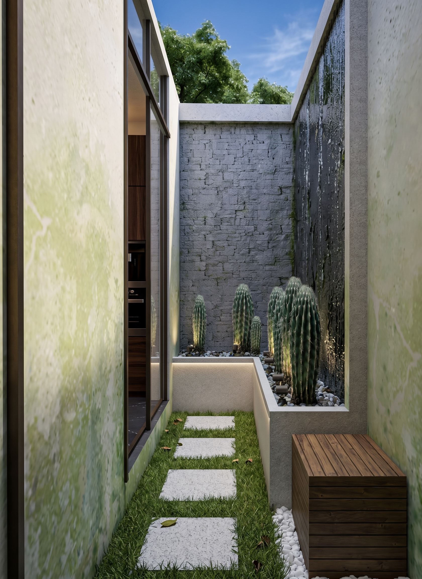 Patio interior. Muro llorón.