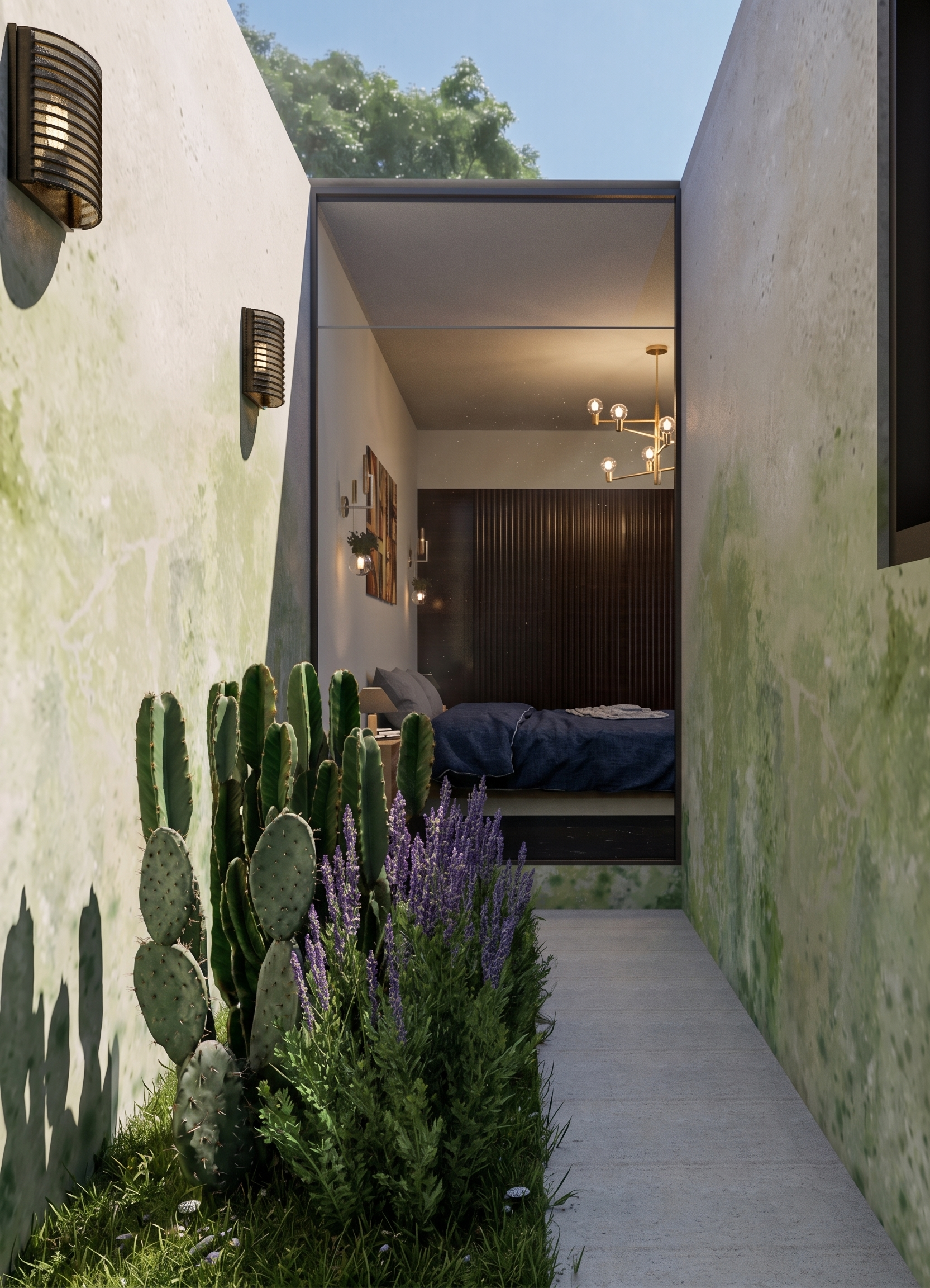 Jardín interior.
