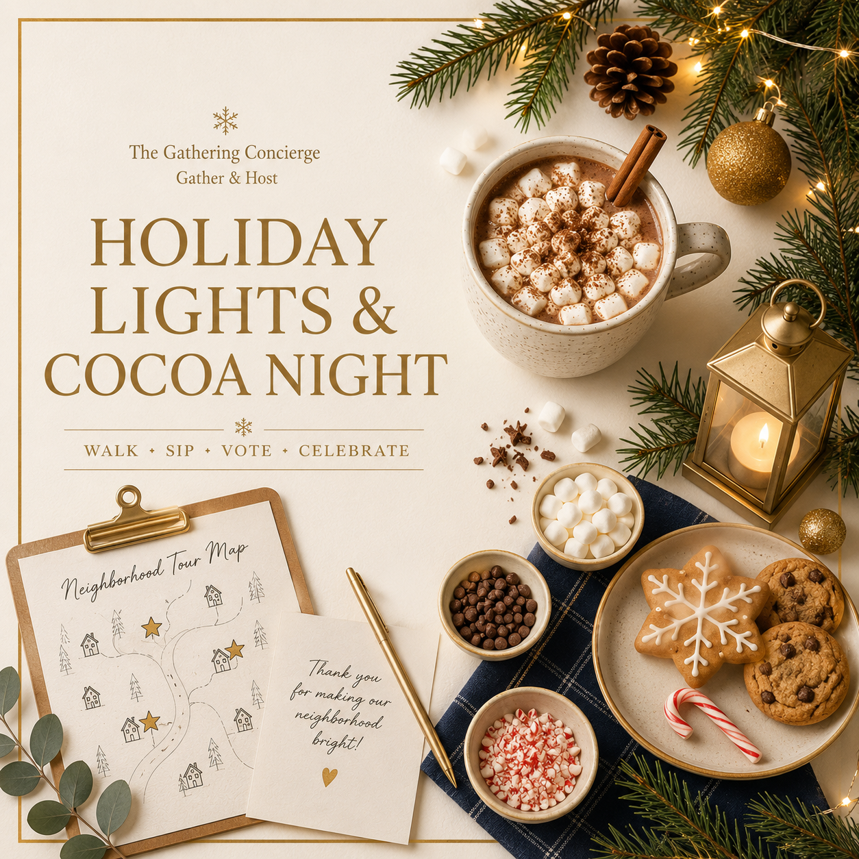 Holiday Lights & Cocoa Night