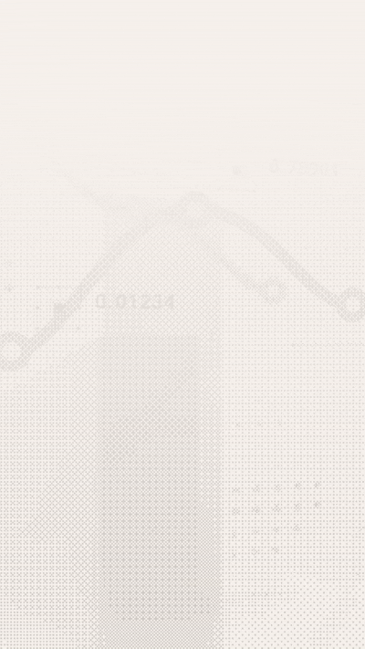 A faint line graph showing a downward trend on a light background.