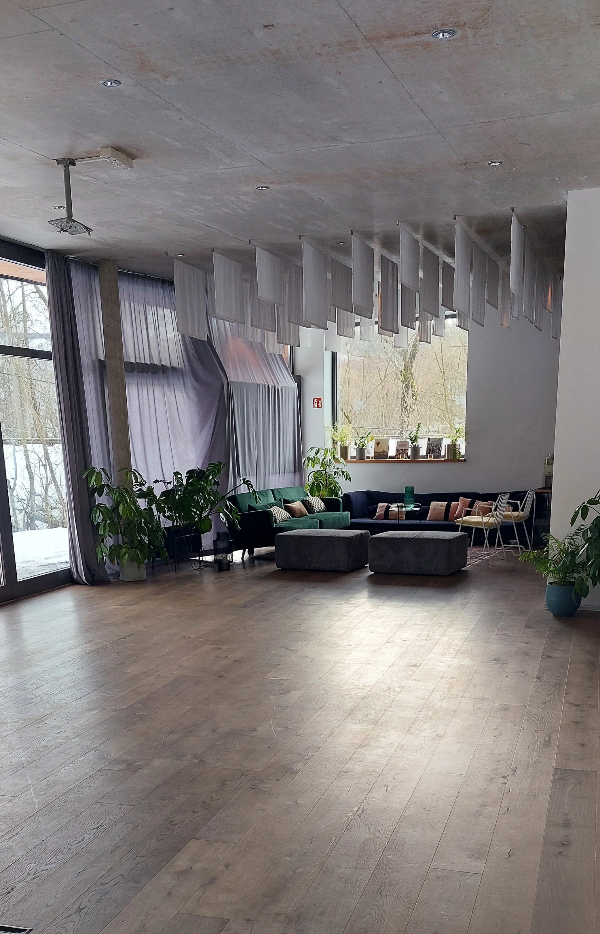 Hier treffen wir uns täglich für die Yogakurse