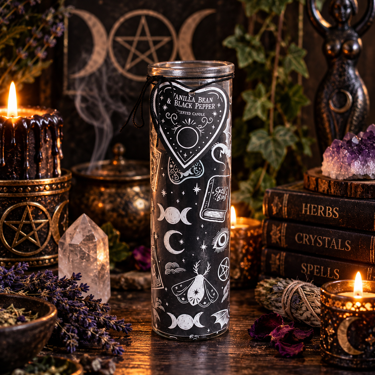 Vanilla Bean & Black Pepper Tube Candle