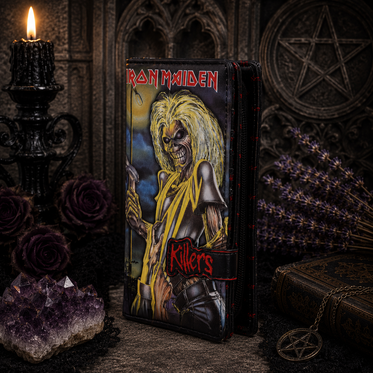 Iron Maiden Killers Embossed Purse 18.5cm