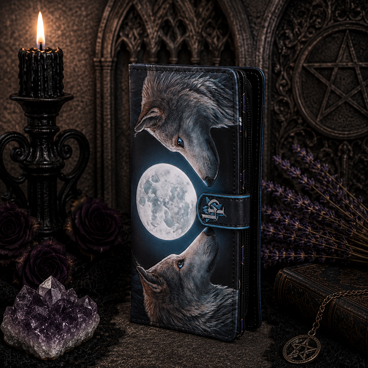 Lunar Gaze Embossed Purse (LP) 18.5cm