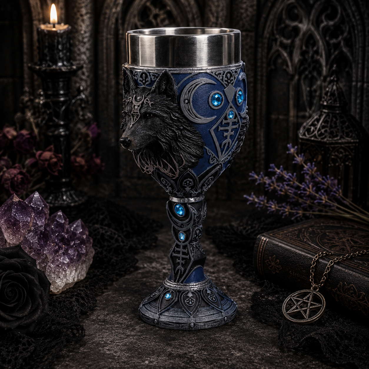 Wolf Moon Goblet 19.5cm