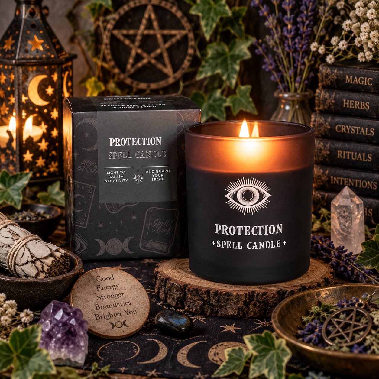 Protection Frankincense & Myrrh Scented Candle